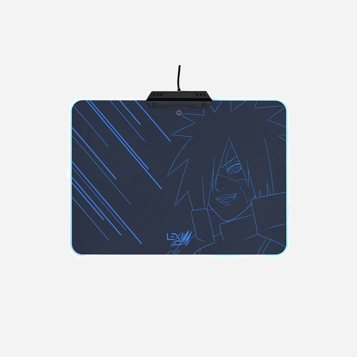 Lexip Tapis de Souris Gaming TSXLXMP0003 Edition Tsume Naruto Shippuden, 250x350x4mm, LED Multicolore, Surface Micro-Texturée, Base Antidérapante - Revivez la plus grande quête de revanche de Naruto Shippuden avec le tapis de souris par Lexip x Tsume.<br><br>Son design sobre, sa stylisation, les détails du dessin, son bouton d’alimentation et même la couleur de son contour éclairé laisseront deviner aux connaisseurs l’instant précis de l’histoire qui est représenté.<br><br>Sa structure rigide et sa surface micro-texturée sont optimisées pour maximiser la précision et le confort pour de longues périodes d’utilisation.<br><br>L’expérience du tapis est encore meilleure en combinaison avec la souris dont les patins en céramique brevetés ont été conçus conjointement avec la surface du tapis.<br><br>La série limitée Lexip x Tsume équipe la team Pixminds Valiant, champions de France Valorant et 3ème mondiaux sur Fortnite.<br><br>Contenu : Tapis de Souris, Certificat d’authenticité, Mot des créateurs, Documentation.