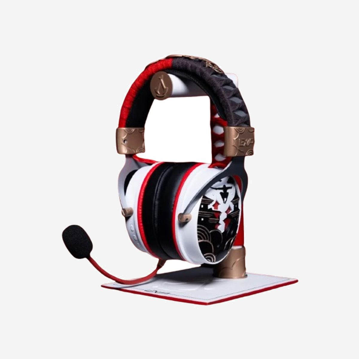 Lexip UBXLXHS0001 Casque Gaming Arceau Circum-Aural Filaire & Sans Fil Bluetooth 5.4 2.4GHz, Microphone Boom Amovible, Batterie 1000mAh, Autonomie 28h - Entrez dans une nouvelle ère avec le casque immersif Lexip et Ubisoft. Incarnez avec fierté l’essence même du Japon féodal avec ses motifs ancestraux et sa qualité sonore supérieure.