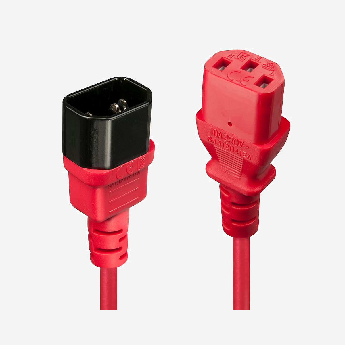 Lindy 30478 Câble Secteur Rouge 2m, Connecteurs IEC C14 Mâle vers C13 Femelle, Facteur de Forme Droit, Température -10°C à +70°C - Les câbles secteur LINDY sont idéals dans des environnements professionnels (studios d'enregistrement, salles serveurs, etc) et privés. Le connecteur IEC est parfait pour une utilisation dans des espaces réduits, comme les racks possédant peu de place à l'arrière.<br>Grâce à sa forte résistance aux températures de -10 à +70 °C, ce câble peut être utilisé dans des lieux non climatisés.