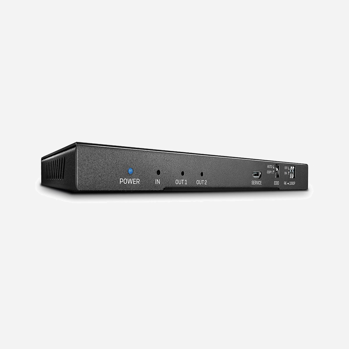 Lindy 38230 Répartiteur HDMI 2.0 18G 2 ports, 4K 60Hz 4:4:4, extraction audio optique et 3.5mm, HDCP, compatible cascade, châssis métal. - Le Splitter HDMI 18G 2 ports avec audio de LINDY est une solution multifonctions pour distribuer des signaux HDMI de haute qualité sur 2 écrans simultanément à partir d'un seul appareil source, tout en extrayant l'audio numérique ou analogique séparément. Prenant en charge les résolutions jusqu'à 4K 60Hz 4:4:4:4 8 bits, ce splitter est idéal pour créer un double affichage numérique accrocheur dans des scénarios de vente au détail, afficher des vidéos en direct sur deux écrans dans des lieux d'événements ou distribuer des présentations éducatives sur plusieurs écrans lors de foires commerciales.<br> <br>Le splitter possède également des ports optiques et audio 3.5mm séparés pour extraire facilement l'audio de l'HDMI afin de connecter des amplificateurs ou des barres sonores non HDMI, idéal pour prendre en charge la vidéo avec un son multicanal immersif.<br> <br>La possibilité supplémentaire de monter ce splitter en cascade jusqu'à trois niveaux supplémentaires permet une expérience de distribution HDMI étendue, idéale pour les situations multi-écrans telles que la diffusion d'informations dans les aéroports, les gares ou les marchés boursiers.<br> <br>Le splitter est également équipé d'un commutateur intégré pour réduire la résolution en Full HD, ce qui rend les installations avec des écrans plus anciens sans tracas tout en assurant une image optimale sur l’écran de l'utilisateur.