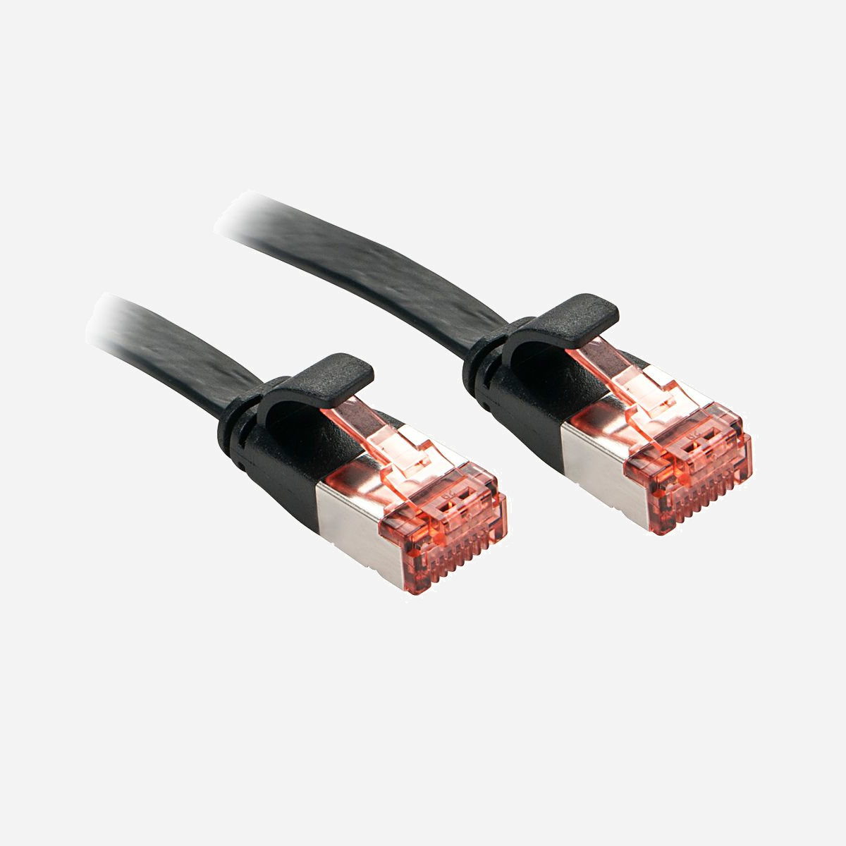 Câble Réseau Lindy 47575 Cat.6 U/FTP (STP) 10m Noir - Connecteurs RJ45 Mâle - Bande Passante 500MHz - 10/100/1000Base-T(X) - Câble réseau plat U/FTP Cat.6A U/FTP avec prise en charge d'une bande passante allant jusqu'à 500MHz doté d'un manchon anti-accroc et avec contacts plaqués or pour les normes Ethernet jusqu'à 1GBase-T.<br><br>Câble Cat 6A, pour fréquences de fonctionnement jusqu'à 500MHz, blindé par feuille d'aluminium englobant toutes les paires (U/FTP). Conçu comme câble plat pour une utilisation dans des environnements où l'espace d'installation est restreint ou limité. Ces câbles sont fabriqués et testés selon la spécification ISO/IEC 11801. Les câbles sont emballés individuellement dans un sachet individuel.<br><br>Les contacts dorés garantissent des connexions fiables et anticorrosion sur le long terme. La conception robuste avec un manchon anti-accroc évite d'endommager le loquet du connecteur lors de l'installation et de la déconnexion.<br><br>La construction très flexible et très fine des câbles plats permet d'installer ces câbles dans des espaces restreints ou limités.