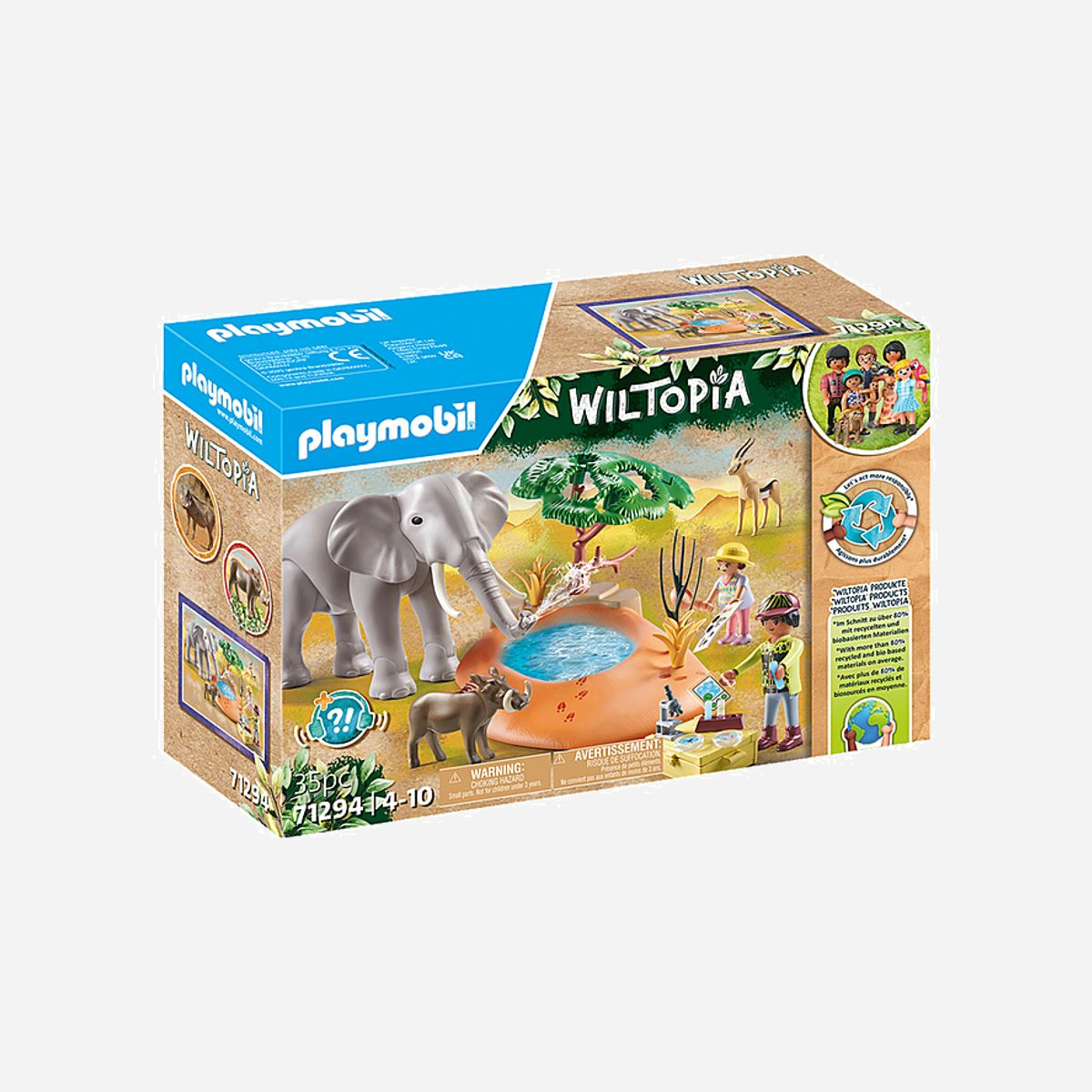 Playmobil Wiltopia 71294 : Kit de figurines jouets multicolores, 35 pièces, âge recommandé 4-10 ans, certification CE, avertissement -36 mois - Playmobil Wiltopia 71294. Age recommandé (min): 4 an(s), Couleur du produit: Multicolore