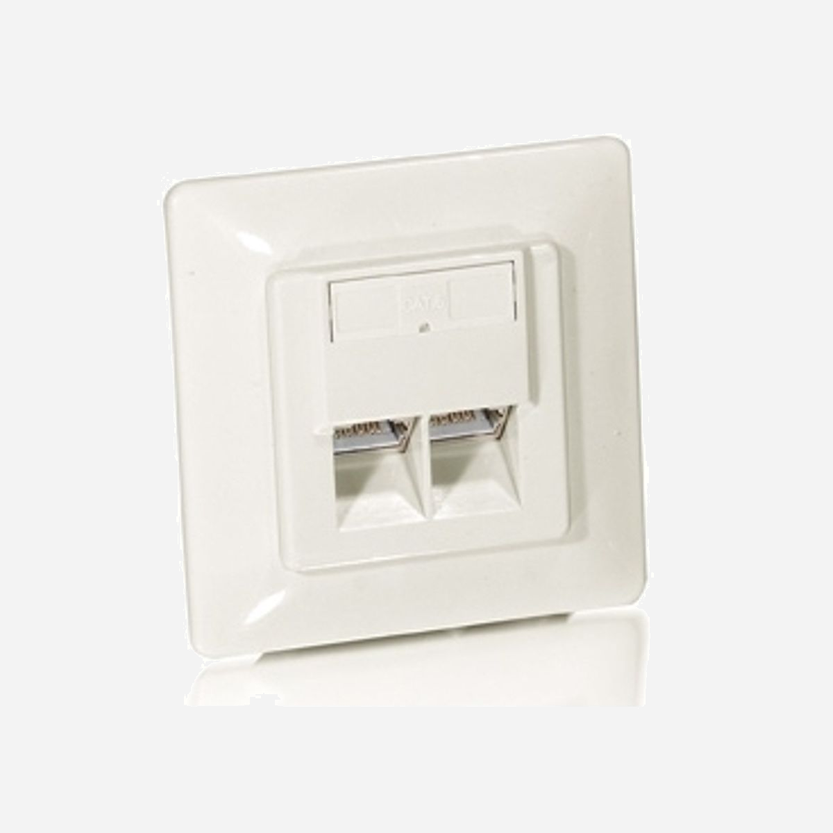 Equip 125721 Boîtier double prise RJ-45 Cat.5e Blanc 80x39x80mm, corps en plastique, connectivité réseau standard, montage mural/surface. Poids 233g. - Equip 125721. Type de douille: RJ-45, Catégorie du cable réseau: 5e. Couleur du produit: Blanc, Matériau du boîtier/corps: Plastique. Largeur: 80 mm, Profondeur: 39 mm, Hauteur: 80 mm. Largeur du colis: 85 mm, Profondeur du colis: 89 mm, Hauteur du colis: 85 mm