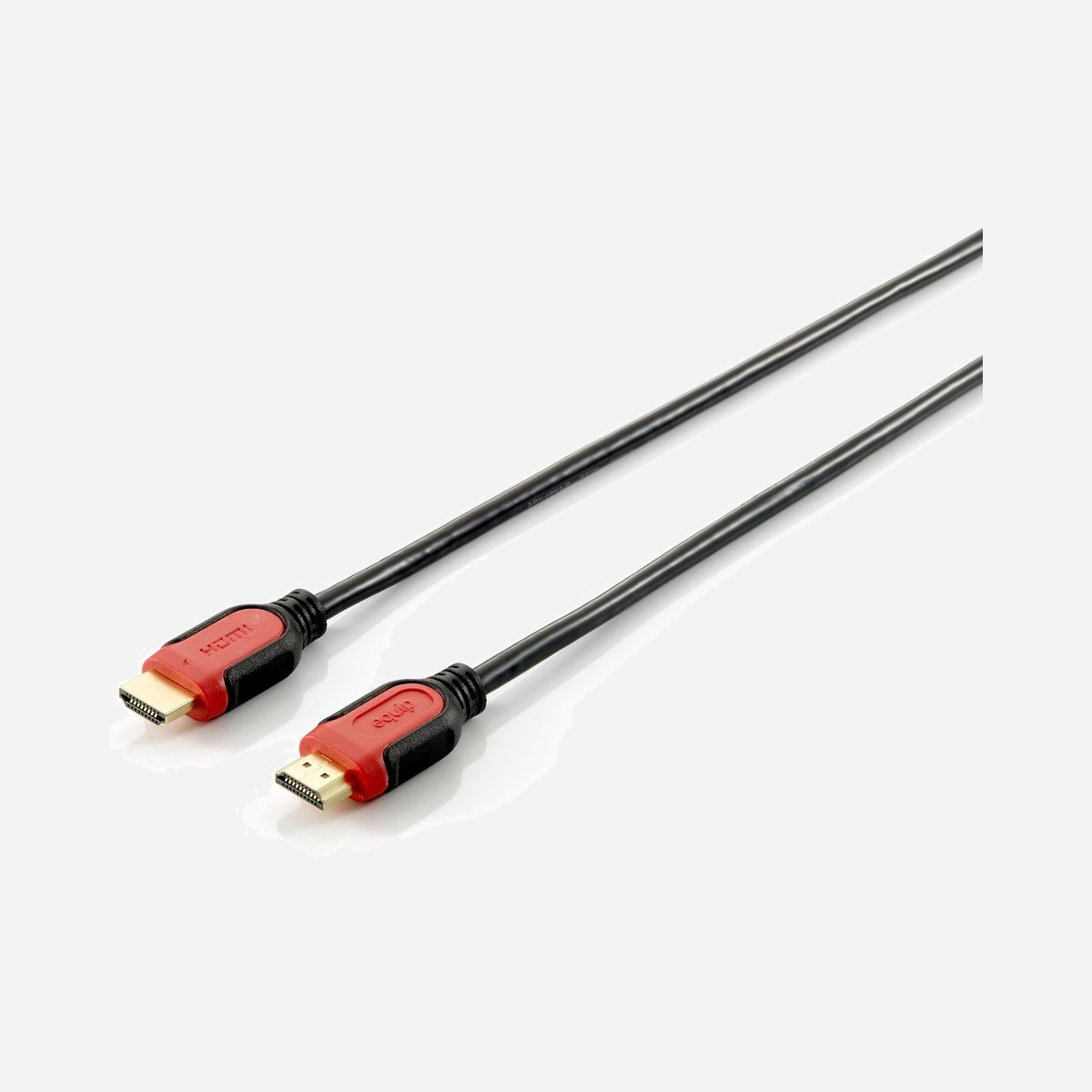 Equip Câble HDMI 2.0 2m, 4K/60Hz, Ethernet, ARC, HDCP, contacts Or, AWG30, bicolore Noir/Rouge, blindage magnétique, 10.2 Gbit/s - Le câble HDMI haute vitesse equip® avec Ethernet offre non seulement une expérience audio et vidéo supérieure, mais aussi des flux de données bidirectionnels. En connectant vos équipements HDMI et vos écrans à interface HDMI via ce câble, vous pouvez profiter des vidéos en ligne de haute qualité en toute simplicité. De plus, la dernière norme HDMI prend en charge la 3D sur HDMI, ce qui signifie que ce câble peut vous apporter des graphiques 3D de manière éclatante.<br>