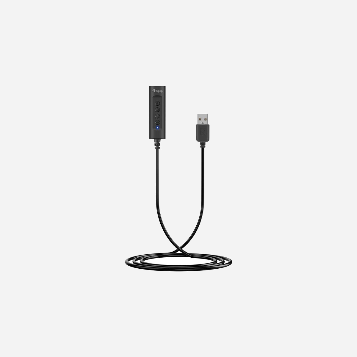 Equip Adaptateur de Commande 24532107101 Noir USB-A, Boutons, Combo Casque/Micro, Longueur de Câble 0.46m, 17x9x60mm, 17g - Equip 245321. Type de produit: Adaptateur de commande. Poids: 17 g. Couleur du produit: Noir