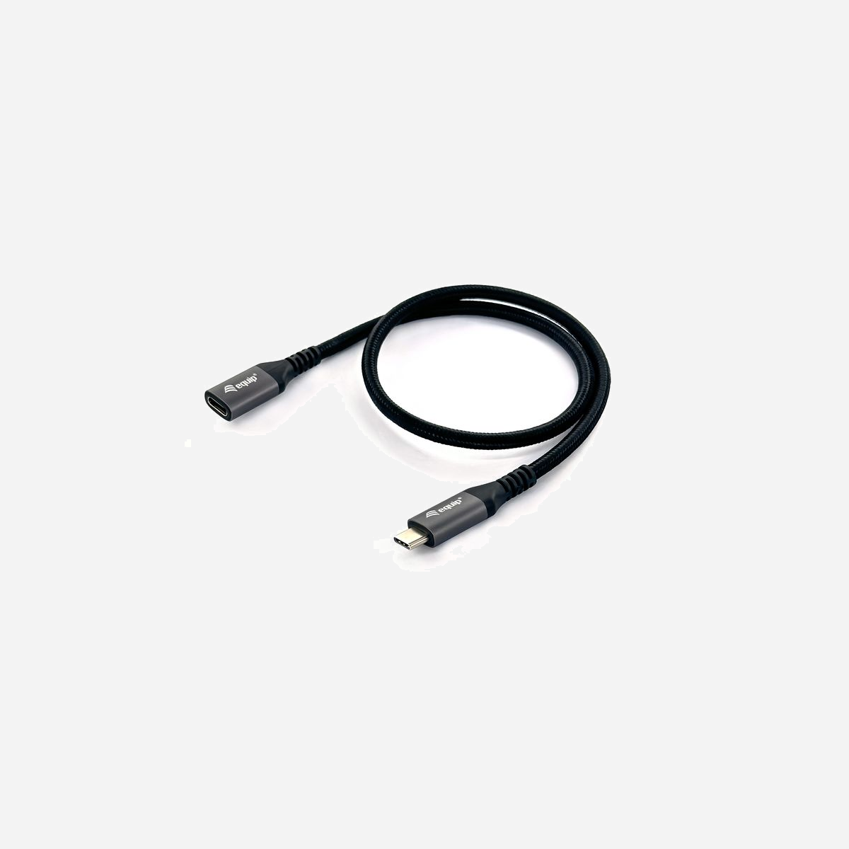 Equip 128370 : Câble d'Extension USB 3.2 Gen 2 Type-C Mâle/Femelle, 0.5m, Support 4K/60Hz, 10Gbps, Connecteurs Aluminium, Noir - "Le câble d'extension equip 128370 USB Gen 2 C to C est une solution de transfert de données et d'énergie à grande vitesse pour les appareils équipés de ports USB-C. Il permet d'étendre la portée entre deux appareils USB-C, tels que des ordinateurs portables, des smartphones ou des tablettes, en fournissant une connexion fiable et efficace. Grâce à la technologie USB 3.1 Gen 2, ce câble prend en charge des taux de transfert de données allant jusqu'à 10 Gbps, ce qui permet des transferts de fichiers rapides et un streaming multimédia fluide. Il prend également en charge les capacités de charge rapide, délivrant une puissance allant jusqu'à 100 W, ce qui le rend adapté à la charge de divers appareils.<br><br>Ce câble d'extension offre polyvalence et commodité pour connecter et étendre les appareils USB-C."<br>