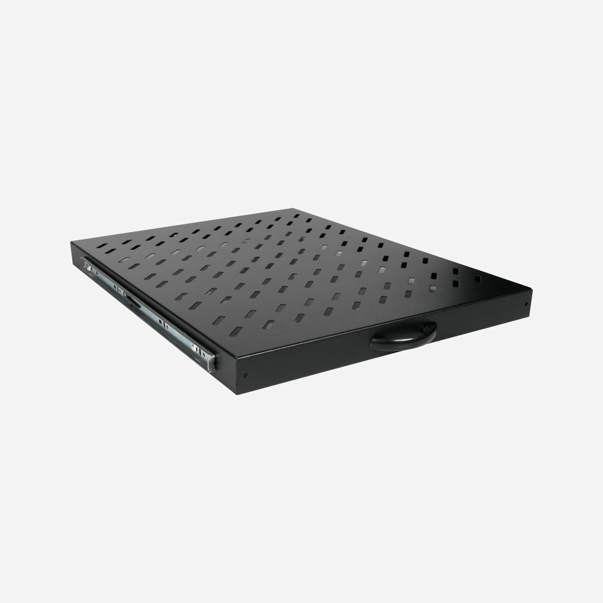 Equip EZVS-19-1-80-B Étagère Coulissante 1U Rack 19" Profondeur 568mm Acier 1mm Noir, Charge Max Non Spécifiée, Turquie - Equip EZVS-19-1-80-B. Type: Étagère coulissante, Couleur du produit: Noir, Pays d'origine: Turquie. Taille (impériale): 48,3 cm (19"), Largeur: 485 mm, Profondeur: 568 mm. Largeur du colis: 490 mm, Profondeur du colis: 610 mm, Hauteur du colis: 43 mm. Casier principal (externe) par palette: 24 pièce(s), Couches par palette: 3 pièce(s), Produits par palette: 144 pièce(s)