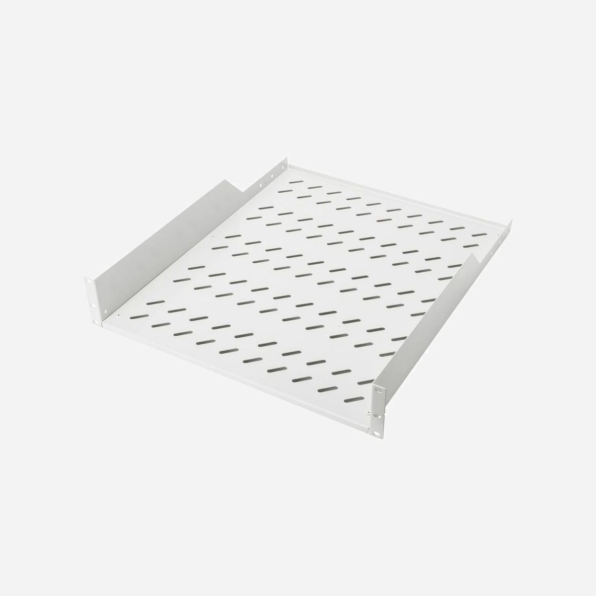 Étagère Equip EZFS-19-2-80-G pour rack 19" 2U, profondeur 549mm, gris clair, épaisseur 1mm, charge max. 3.5kg. Dimensions colis: 520x590x100mm. - Equip EZFS-19-2-80-G. Type: Étagère, Couleur du produit: Gris clair, Capacité du rack: 2U. Taille (impériale): 48,3 cm (19"), Largeur: 482 mm, Profondeur: 549 mm. Largeur du colis: 520 mm, Profondeur du colis: 590 mm, Hauteur du colis: 100 mm. Casier principal (externe) par palette: 16 pièce(s), Couches par palette: 4 pièce(s), Produits par palette: 80 pièce(s)