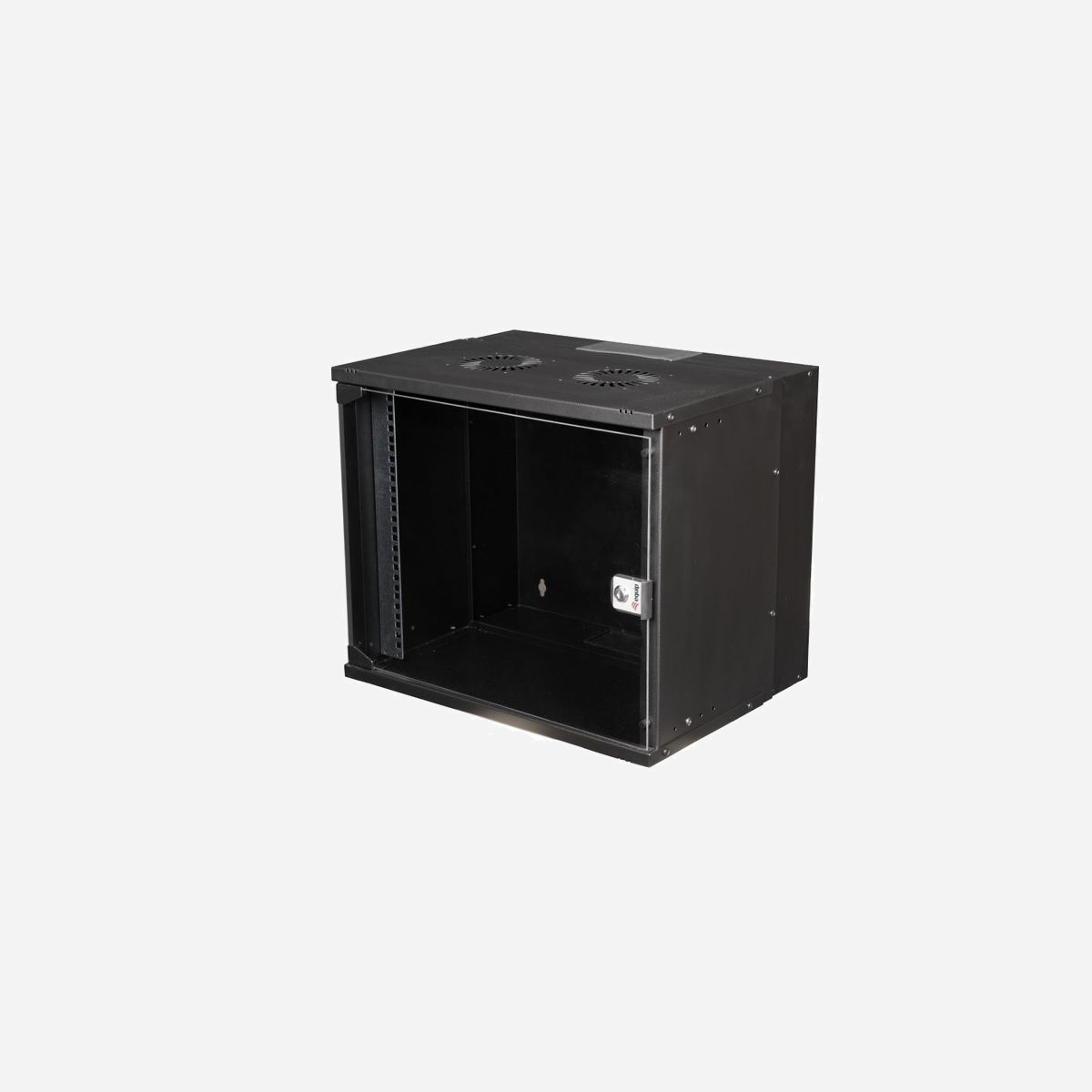 Equip EWM-09-5440-B Rack Mural 9U Acier Noir Porte Verre Trempé 463x174x400mm Profondeur Montage 36-38cm Verrouillage Clé - Equip EWM-09-5440-B. Type: Rack monté sur le mur, Capacité du rack: 9U, Verrouillage des touches. Poids: 10,3 kg. Couleur du produit: Noir
