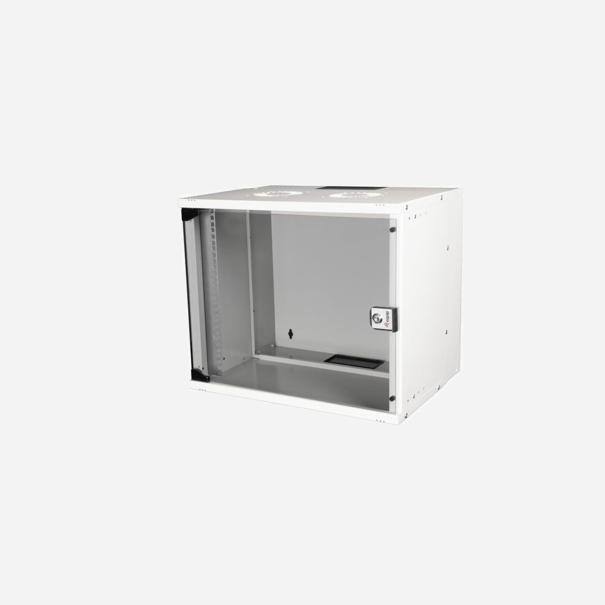 Equip EWM-09-5440-G Rack mural 9U Acier Gris clair Porte verre trempé 400mm profondeur max. montage 38cm Kit de montage inclus - Equip EWM-09-5440-G. Type: Rack monté sur le mur, Capacité du rack: 9U, Verrouillage des touches. Poids: 10,3 kg. Couleur du produit: Gris clair