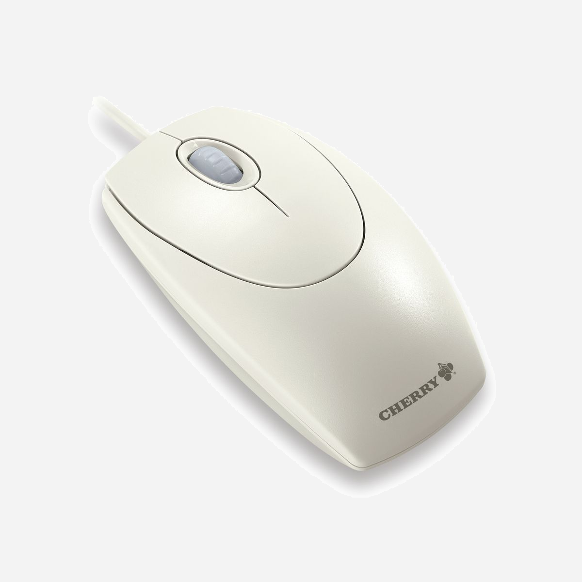 CHERRY M-5400 WheelMouse Optical, Gris clair, Filaire, USB/PS2, 1000 DPI, 3 Boutons, Ambidextre, Câble 1.8m, 121x63x38mm - Souris plug and play confortable, pour droitiers et gauchers. Grâce à sa taille agréable et à sa géométrie idéale, la souris épouse parfaitement la main et régale les yeux.