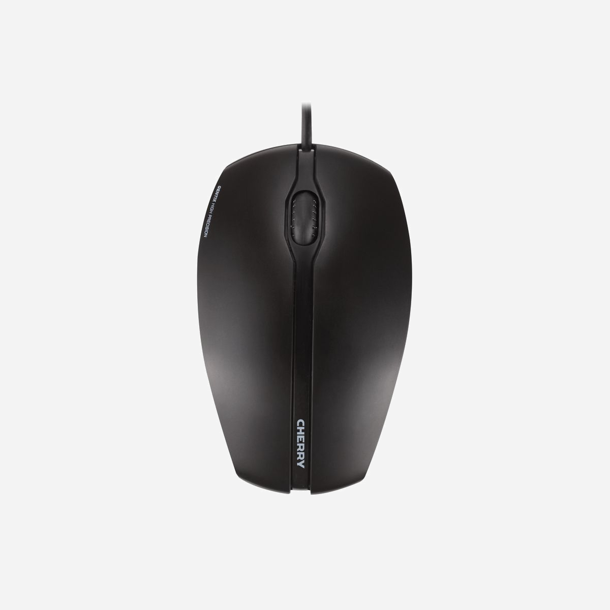 CHERRY GENTIX Souris Filaire USB Noire 1000 DPI Optique 3 Boutons Ambidextre Câble 1.8m Compatible PC/Mac Dimensions 111.5x68.5x35 mm - Souris GENTIX : l'essayer, c'est l'adopter ! Le design moderne, la molette au défilement précis et les points de pression bien marqués des touches de cette souris en font un modèle unique dans sa catégorie de prix. Le toucher agréable, grâce aux parties latérales entièrement en caoutchouc, garantit un pilotage précis et sans à-coups du pointeur de la souris, même en situation de stress. Le câble de 1,8 m de long et la connexion USB permettent de brancher facilement et rapidement la souris GENTIX à un ordinateur portable, un PC ou un Mac.