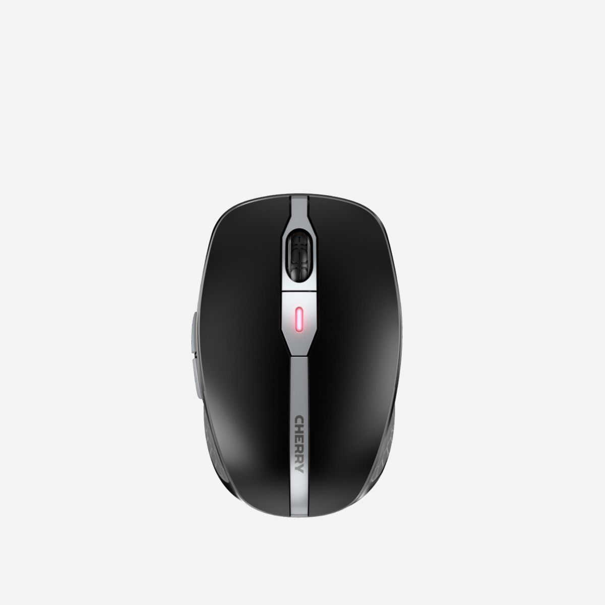 CHERRY MW 9100 Souris Ambidextre RF sans fil + Bluetooth, 2400 DPI, Batterie 550mAh Lithium-Ion, USB-C, Nano Récepteur USB, Cryptage AES-128 - La souris sans fil CHERRY MW 9100 épouse véritablement votre main grâce à ses côtés caoutchoutés et sa forme compacte. Sa résolution se règle par simple pression du bouton DPI, sur 3 niveaux : 1000, 1600 ou 2400 dpi. Sa batterie lithium intégrée se recharge via le câble USB-C fourni, même pendant l’utilisation. Une charge dure plusieurs semaines. Une LED d'état bicolore renseigne sur l'état de la batterie, l'état de charge, le type de connexion ou la résolution choisie.<br>Pour une flexibilité maximale, vous pouvez connecter la CHERRY MW 9100 soit en Bluetooth®, soit avec le nano récepteur radio USB 2,4 GHz fourni. Un commutateur situé sous la souris vous permet de passer d'un type de connexion à l'autre. <br><br>Ainsi, vous pouvez par exemple connecter un ordinateur portable via Bluetooth® et un PC via le récepteur USB, puis utiliser la même souris avec ces deux appareils. Dans les deux cas, le transfert des données se fait avec cryptage AES-128.<br>Mais ce n’est pas tout : cette souris compte également une molette durable, un rangement à verrouillage magnétique pour le nano récepteur USB et une pochette de transport pratique. Laissez-vous convaincre par les nombreux petits détails de la souris sans fil MW 9100 – au bureau ou en déplacement, vous allez l’adorer.
