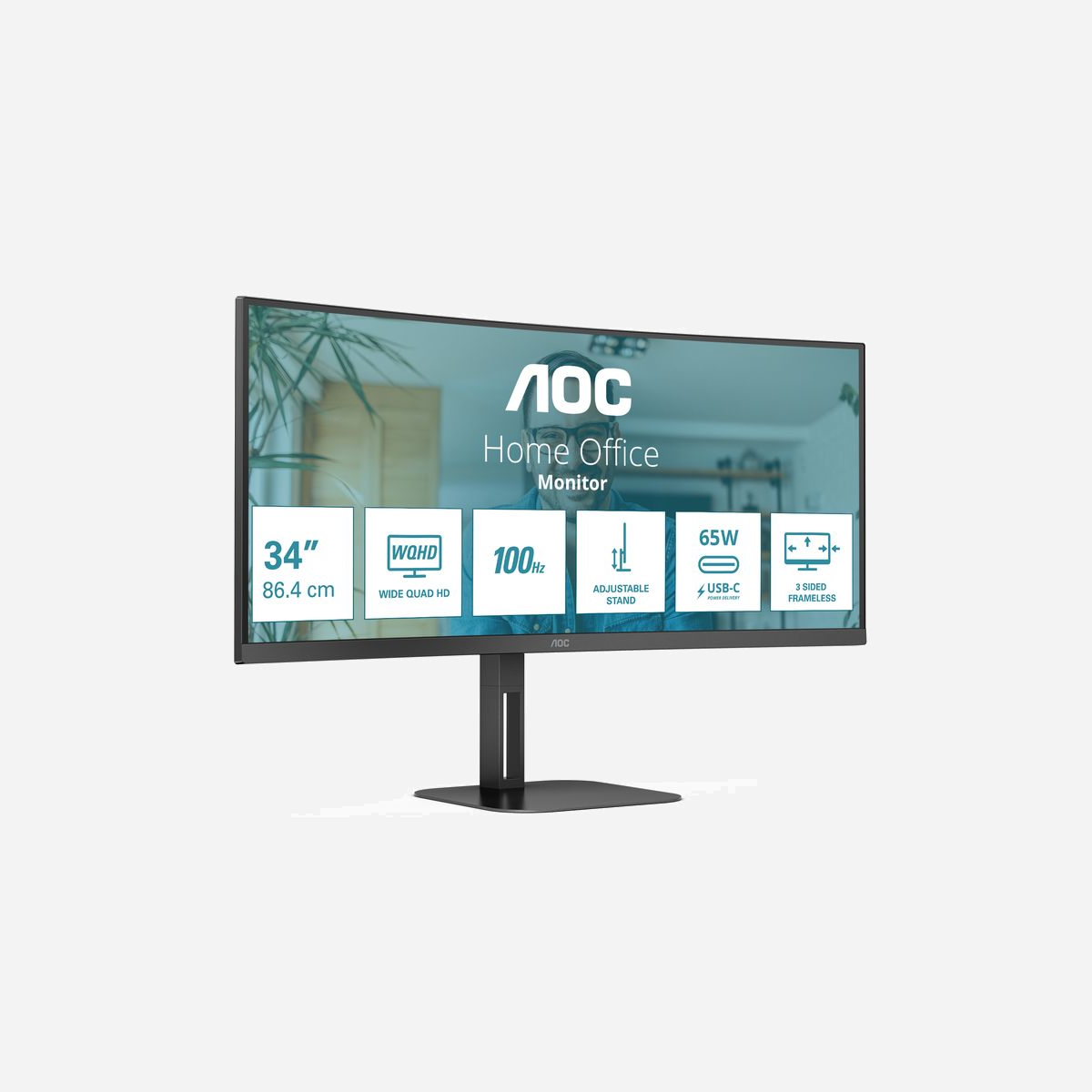 AOC CU34V5C/BK Écran LED 34