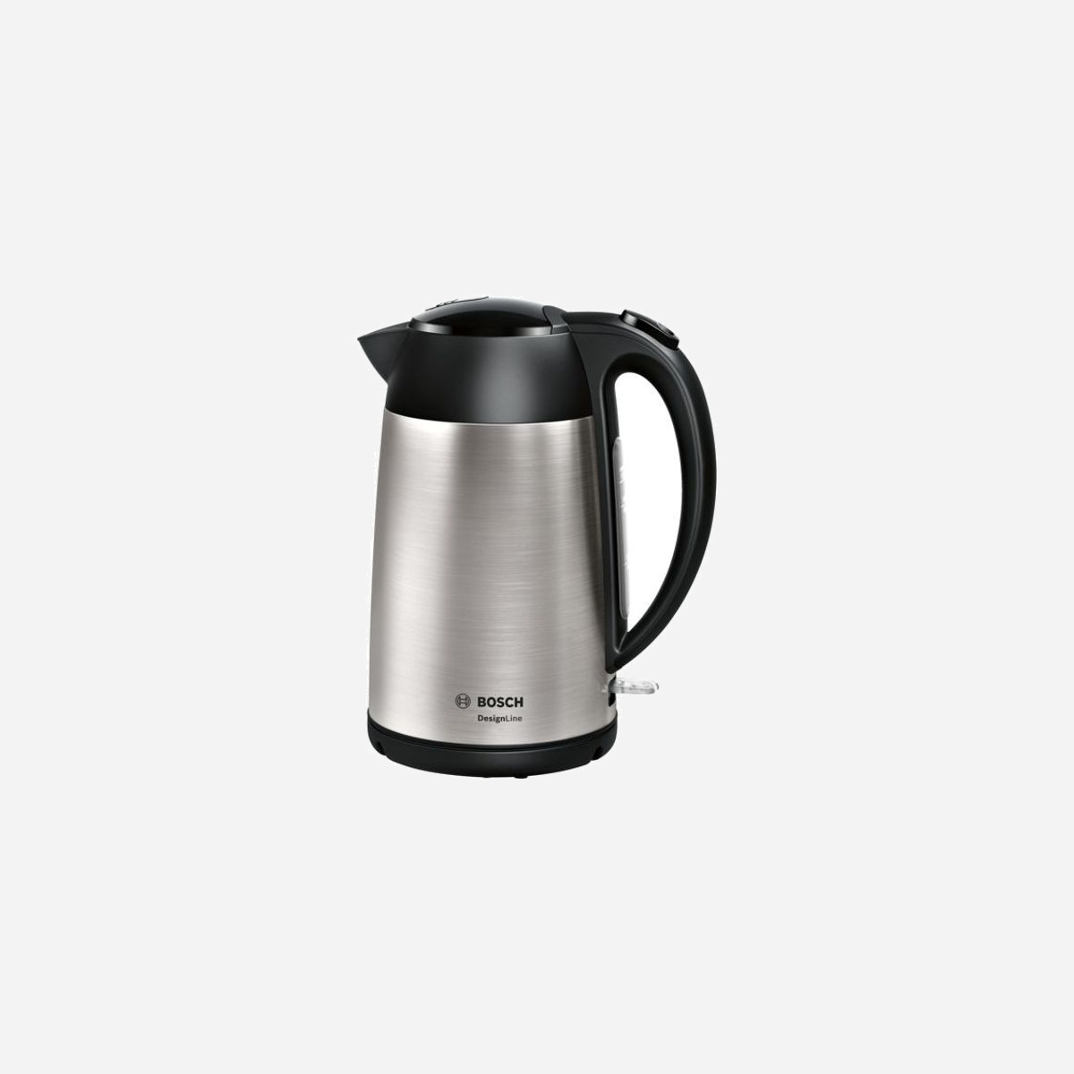 Bosch TWK3P420 Bouilloire 1.7L 2400W Noir/Inox, Corps Acier Inoxydable, Indicateur Niveau d'Eau, Sécurité Surchauffe, Filtre Anti-Calcaire, Base 360° - Bosch TWK3P420. Capacité du réservoir d'eau: 1,7 L. Puissance: 2400 W. Couleur du produit: Noir, Acier inoxydable, Matériau du boîtier/corps: Acier inoxydable, Indicateur de niveau d'eau, Arrêt de sécurité en cas de surchauffe. Sans fil. Filtrage