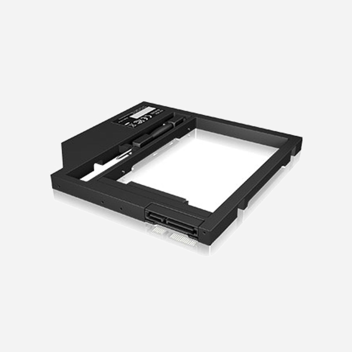 ICY BOX IB-AC649 Plateau Disque Dur Universel 125x125x9mm Plastique Noir - Compatible Toutes Marques - 30g - ICY BOX IB-AC649. Type: Plateau disque dur, Compatibilité de marque: Toutes marques