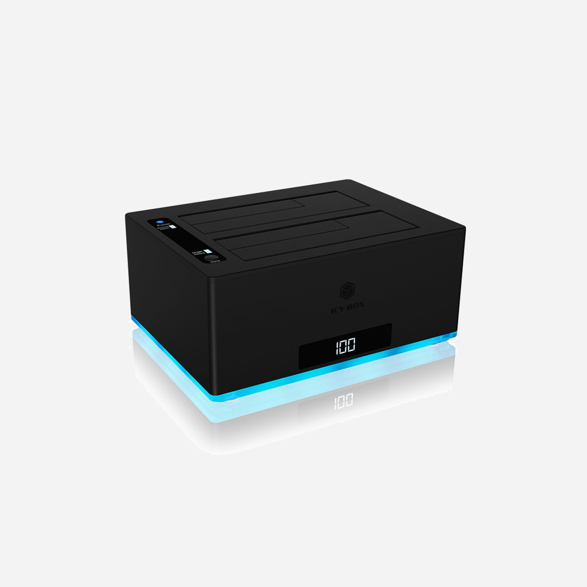 ICY BOX IB-127CL-U3 Boîtier Externe USB 3.2 Gen 1 pour HDD/SSD 2.5/3.5" SATA I/II/III, Aluminium/Plastique, Support UASP, Noir, Jusqu'à 18 To - ICY BOX IB-127CL-U3. Type de support de stockage: HDD, D'interface pour unité de stockage: SATA, Série ATA II, Série ATA III, Tailles de disque de stockage pris en charge: 2.5,3.5". Interface de l'hôte: USB 3.2 Gen 1 (3.1 Gen 1) Type-B. Couleur du produit: Noir, Matériel: Aluminium, Plastique, Taux de transfert de données maximal: 5 Gbit/s. Tension de sortie: 12 V, Courant de sortie: 3 A. Largeur: 160 mm, Profondeur: 110 mm, Hauteur: 65 mm