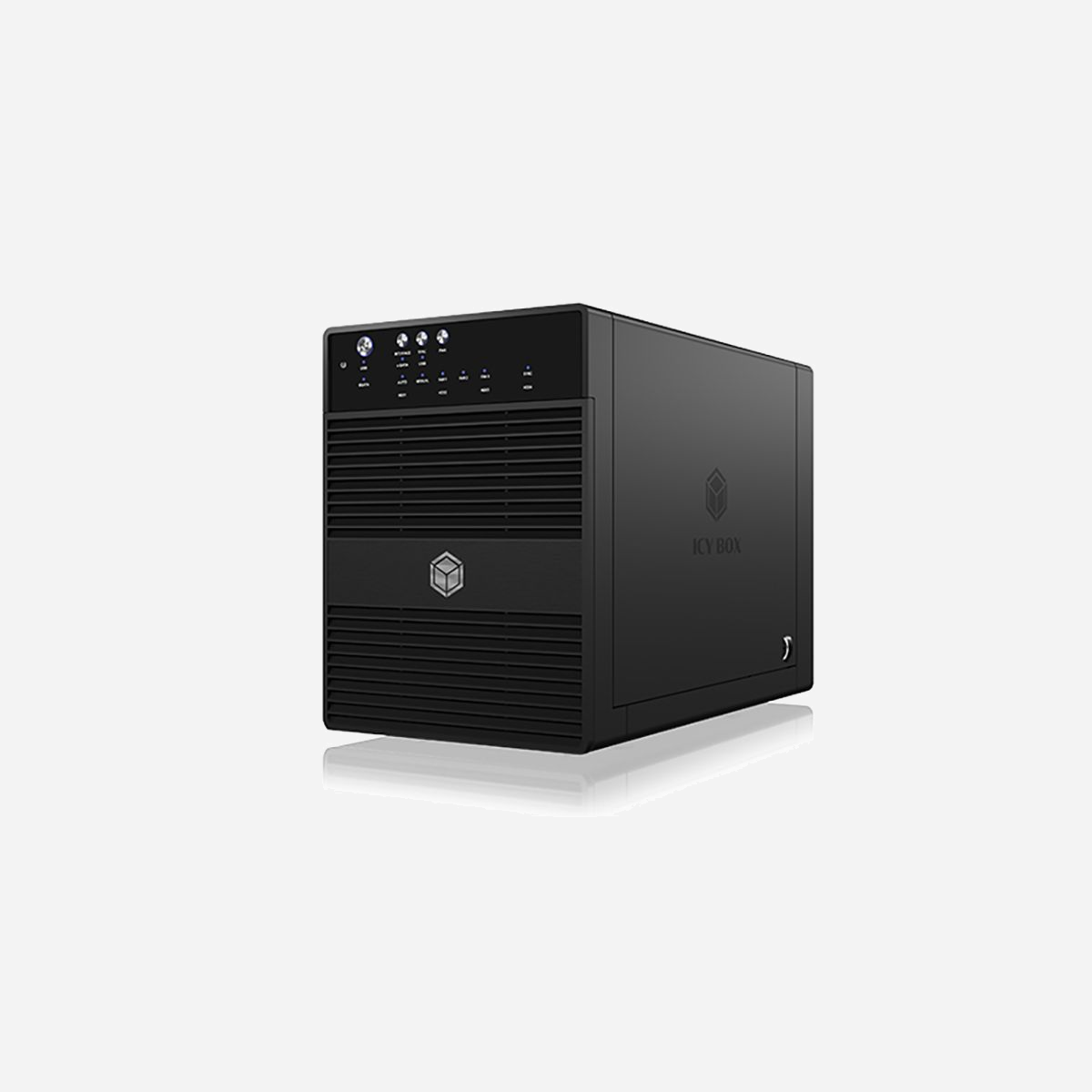ICY BOX IB-3640SU3 Boîtier Externe HDD 3.5" SATA, USB 3.2 Gen 1 Type-B, eSATA, Aluminium/Plastique, 1 Ventilateur 8cm, RAID/JBOD - ICY BOX IB-3640SU3. Type de support de stockage: HDD, D'interface pour unité de stockage: SATA, Tailles de disque de stockage pris en charge: 3.5". Interface de l'hôte: USB 3.2 Gen 1 (3.1 Gen 1) Type-B. Couleur du produit: Noir, Matériel: Aluminium, Plastique, Taux de transfert de données maximal: 5 Gbit/s. Nombre de ventilateurs: 1 ventilateur(s), Diamètre du ventilateur: 8 cm. Tension d'entrée AC: 100 - 240 V, Tension de sortie: 12 V, Courant de sortie: 5 A