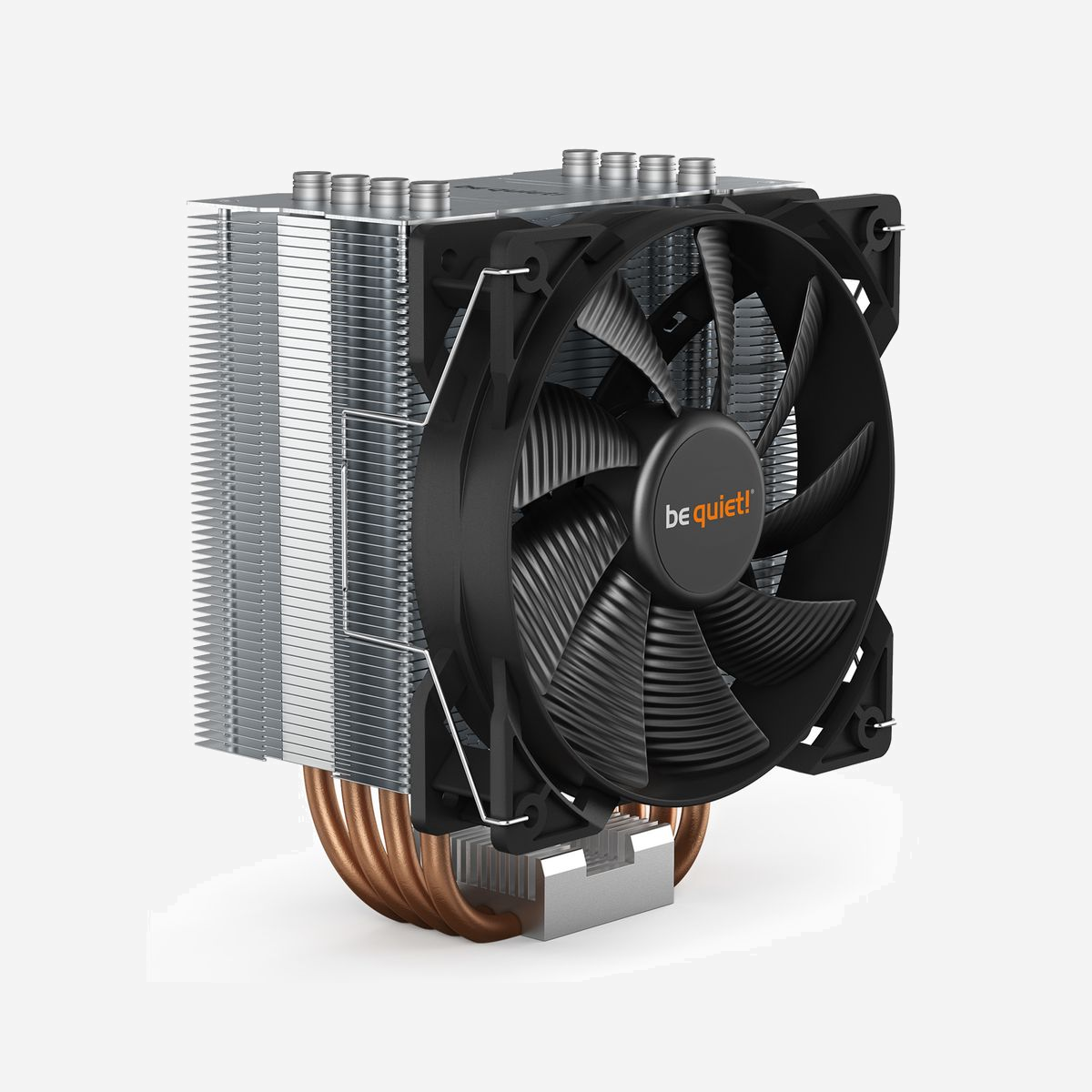 be quiet! Pure Rock 2 BK006 - Ventirad CPU 120mm, 1500 RPM max, 26.8 dB(A), TDP 150W, Sockets Intel LGA 115x/1200/1700/20xx & AMD AM4/AM5 - be quiet! Pure Rock 2 | Ventirad mono tour, socket Intel et AMD. Type: Refroidisseur d'air, Diamètre du ventilateur: 12 cm, Vitesse de rotation (max): 1500 tr/min, Type de roulement: Palier lisse. Largeur: 121 mm, Profondeur: 87 mm, Hauteur: 155 mm. Couleur du produit: Argent