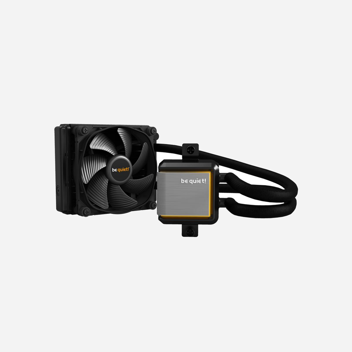 be quiet! Silent Loop 2 120mm Refroidissement Liquide AIO, Radiateur 120mm, Socket Intel LGA 115x/1200/1700/20xx, AMD AM4/AM5/TR4/sTRX4, 2x Vent. 120mm PWM - <b>REFROIDISSEMENT EXCEPTIONNEL ET SILENCIEUX</b><br>Le Silent Loop 2 120 mm est l’unité de refroidissement à eau tout-en-un à très haute performance et ultra silencieuse pour les systèmes exigeants. La richesse de ses fonctionnalités techniques et de ses effets d'illumination font du Silent Loop 2 120 mm non seulement un refroidisseur à eau très silencieux et performant, mais aussi un véritable régal pour les yeux dans tous les boîtiers de PC.