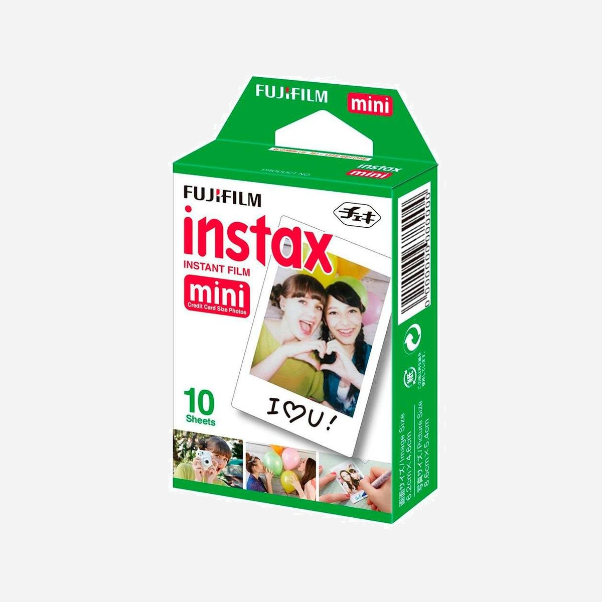 Fujifilm Instax Mini Film Instantané - 10 Poses - Format Image 46x62mm - Film 54x86mm - ISO 800 - Compatible Instax Mini - Fujifilm Instax Mini. Quantité: 10 pièce(s)