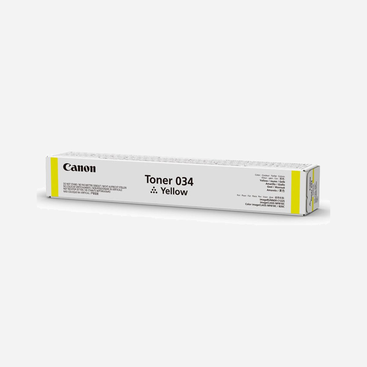 Canon 034 Cartouche Toner Jaune Original (9451B001) - 7300 pages - Impression Laser - Compatible ImageClass MF820cdn/MF810cdn - 1 Pièce - Canon 034. Rendement par page de toner de couleur: 7300 pages, Couleurs d'impression: Jaune, Quantité: 1 pièce(s)