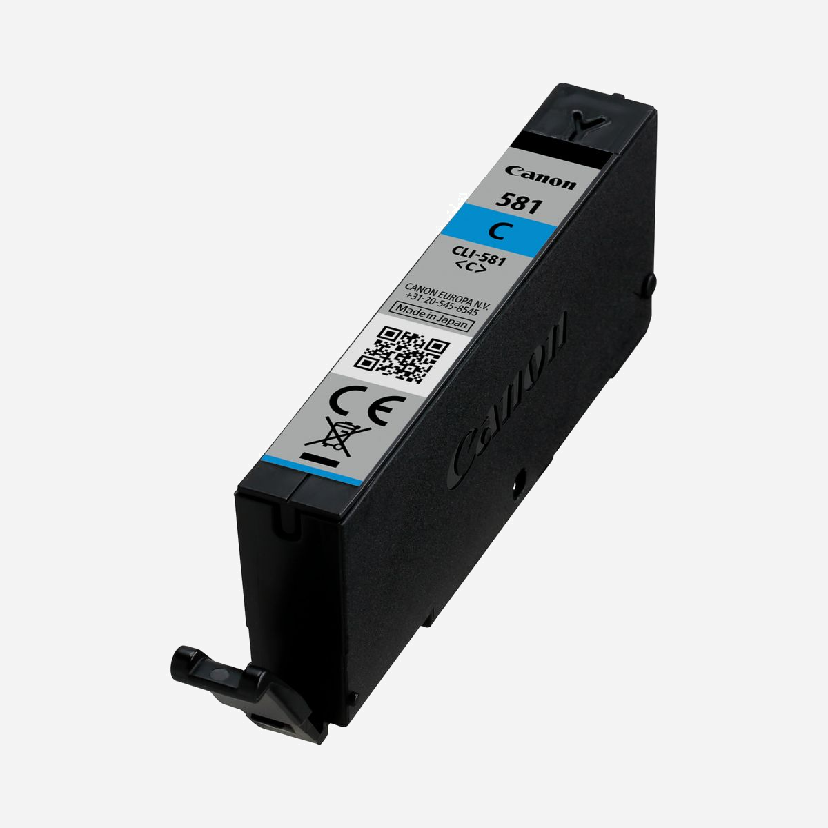 Canon CLI-581C Cartouche d'encre Cyan Originale 5.6ml, Rendement 250 pages ISO/IEC 24711. Compatibilité PIXMA TS8150/TS6150/TR8550 Series. - Cette encre cyan est utilisée pour l'impression couleur de photos de qualité supérieure. Associée au papier photo Canon, elle protège vos images de la décoloration grâce au système ChromaLife100. Cartouche d'encre facilement remplaçable de 5,6 ml. Imprimez jusqu'à 250 pages avec l'encre cyan conformément à la norme ISO/IEC 24711¹.