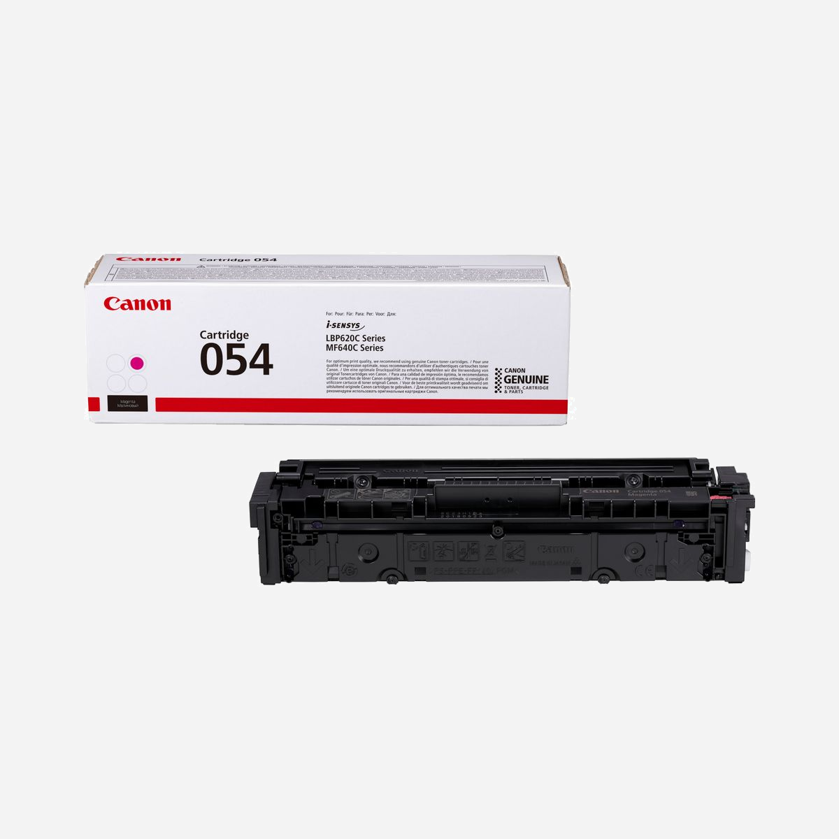 Canon Cartouche Toner 054 Magenta, 1200 pages, i-SENSYS & Color imageCLASS MF642Cdw, Impression Laser, Original, Fabriqué au Japon, RoHS - Cette cartouche de toner magenta 054 est conçue pour maximiser le potentiel et la qualité d'impression des imprimantes laser i-SENSYS compatibles. Imprimez plus de pages pendant plus longtemps sans avoir à changer de cartouche, grâce à un rendement d'environ 1200 pages. Tout-en-un et facile à mettre en place, cette cartouche de toner peut en outre être remplacée par n'importe qui. Enfin, elle est parfaitement conforme aux directives RoHS et son emballage est entièrement recyclable.