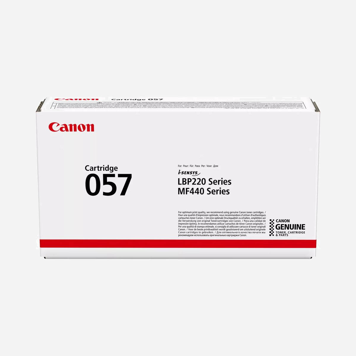 Canon 057 Cartouche Toner Noir Original (3009C002) - 3100 pages - i-SENSYS LBP223dw, LBP226dw, MF443dw, MF445dw - Technologie Laser - Canon 057. Rendement par page de toner noir: 3100 pages, Couleurs d'impression: Noir, Quantité: 1 pièce(s)