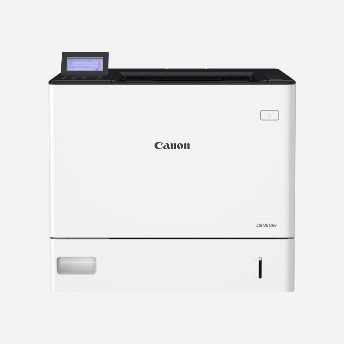 Canon i-SENSYS LBP361dw - Imprimante Laser Monochrome A4 1200x1200 DPI 61 ppm Recto-Verso WiFi Ethernet - Bac 550 feuilles - PCL 5e/6, PostScript 3, UFRII - Canon i-SENSYS LBP361dw. Technologie d'impression: Laser. Nombre de cartouches d'impression: 1, Cycle de service (Maximum): 275000 pages par mois. Résolution maximale: 1200 x 1200 DPI. Taille de papier de série A ISO maximum: A4. Vitesse d'impression (noir, qualité normale, A4/US Letter): 61 ppm, Impression recto-verso. Écran: LCD. Wifi. Couleur du produit: Blanc
