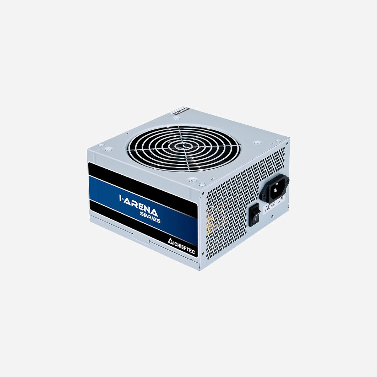 Chieftec GPB-450S Alimentation 450W ATX PS/2 20+4 pin, PFC Actif, Ventilateur 12cm, +3.3V/17A, +12V1/34A, +5V/16A, RoHS - Chieftec GPB-450S. Puissance totale: 450 W, Tension d'entrée AC: 200 - 240 V, Fréquence d'entrée AC: 47 - 63 Hz. Connecteur de la carte mère: 20+4 pin ATX, Type de câblage: Non-modulaire. Utilité: PC, Facteur de forme de l'unité d'alimentation: PS/2. Couleur du produit: Argent, Type de refroidissement: Actif, Diamètre du ventilateur: 12 cm. Certificats de conformité: RoHS