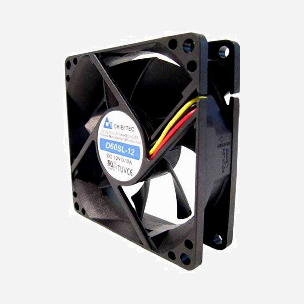 Ventilateur Boitier PC Chieftec AF-0625S Noir 60x60x25mm, 2200 tr/min, 13 CFM, 21 dB - Chieftec AF-0625S. Type: Ventilateur. Couleur du produit: Noir