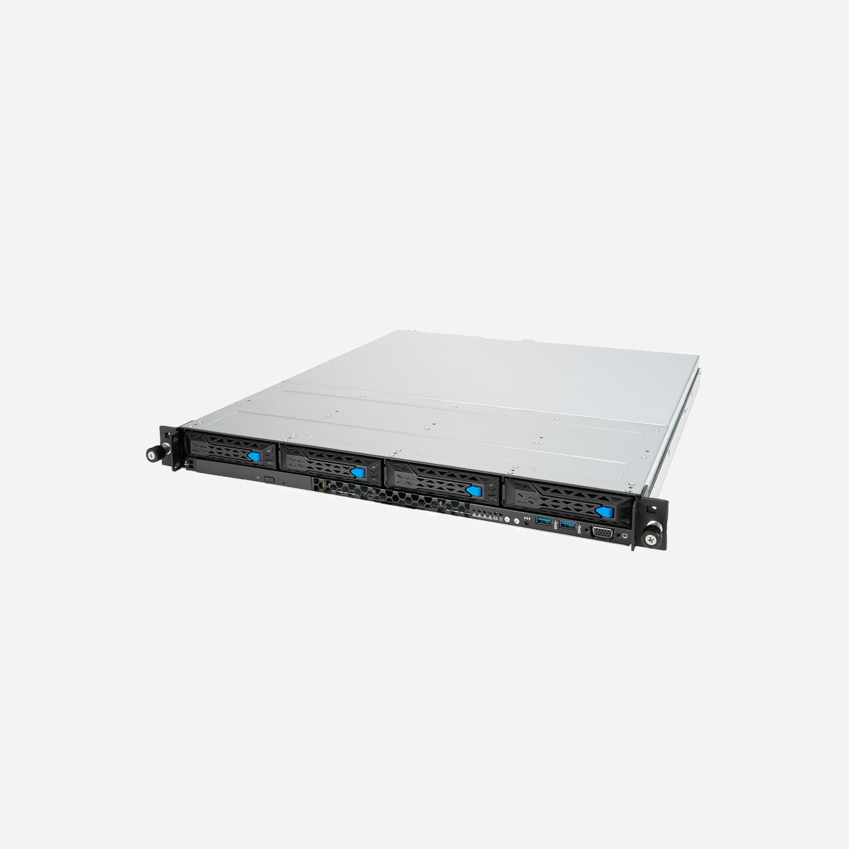 ASUS RS300-E11-RS4 Serveur Rack 1U - Intel C252, LGA 1200, 1x CPU, 4x DDR4-SDRAM 128Go max, 4x 3.5" Hot Swap, M.2, SATA III, Aspeed AST2600 - ASUS RS300-E11-RS4. Carte mère chipset: Intel C252, Socket de processeur (réceptable de processeur): LGA 1200 (Socket H5). Types de mémoire pris en charge: DDR4-SDRAM, Tailles de DIMM supportées: 4GB, 8GB, 16GB, 32GB, Mémoire interne maximale: 128 Go. Tailles de disque de stockage pris en charge: 3.5,M.2, Types de lecteurs de stockage pris en charge: HDD & SSD, Interfaces de lecteur de stockage prises en charge: M.2, Série ATA III. Modèle d'adaptateur graphique inclus: Aspeed AST2600, Mémoire d'adatapeur graphique à bord: 64 Mo. Type d'interface Ethernet: Fast Ethernet, Gigabit Ethernet, Contrôleur de réseau local (LAN): Intel® I210-AT