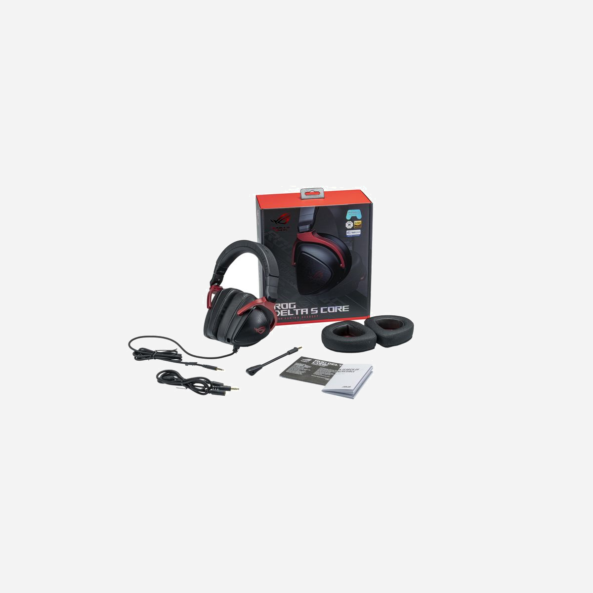 ASUS ROG Delta S Core - Casque Gaming Filaire Circum-Aural, HP 20-40kHz, Micro Unidirectionnel, Virtual 7.1, Câble 1.5m, Noir, 270g, PC/Mac/PS/Xbox/Switch - ASUS ROG Delta S Core. Type de produit: Casque. Technologie de connectivité: Avec fil. Utilisation recommandée: Jouer. Fréquence des écouteurs: 20 - 40000 Hz. Longueur de câble: 1,5 m. Poids: 270 g. Couleur du produit: Noir