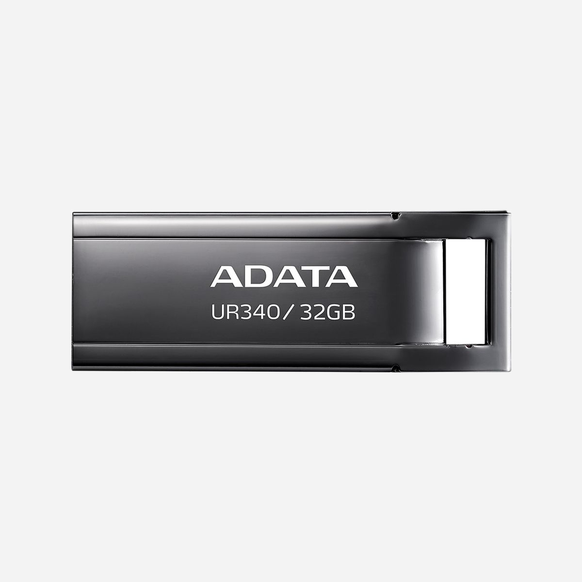 ADATA UR340 - Clé USB 32 Go USB Type-A 3.2 Gen 1 Noire - Boîtier Métal, Résistante Poussière/Chocs/Éclaboussures - 34.8x12.2x4.6mm - Compatible Windows/macOS/Linux - ADATA UR340. Capacité: 32 Go, Interface de l'appareil: USB Type-A, Version USB: 3.2 Gen 1 (3.1 Gen 1). Format: Sans capuchon. Poids: 4 g. Couleur du produit: Noir