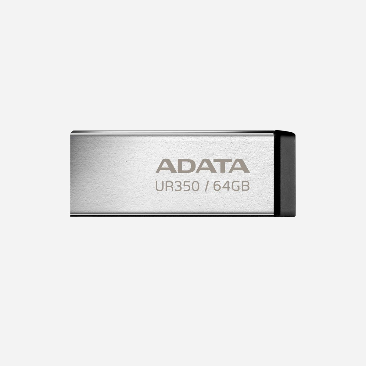 ADATA UR350 64Go USB Type-A 3.2 Gen 1 Noir - Lecteur Flash 100Mo/s - Résistant Poussière/Chocs/Eau - Métal - Compatible Windows/macOS/Linux - ADATA UR350. Capacité: 64 Go, Interface de l'appareil: USB Type-A, Version USB: 3.2 Gen 1 (3.1 Gen 1), Vitesse de lecture: 100 Mo/s. Format: Sans capuchon. Poids: 3,5 g. Couleur du produit: Noir
