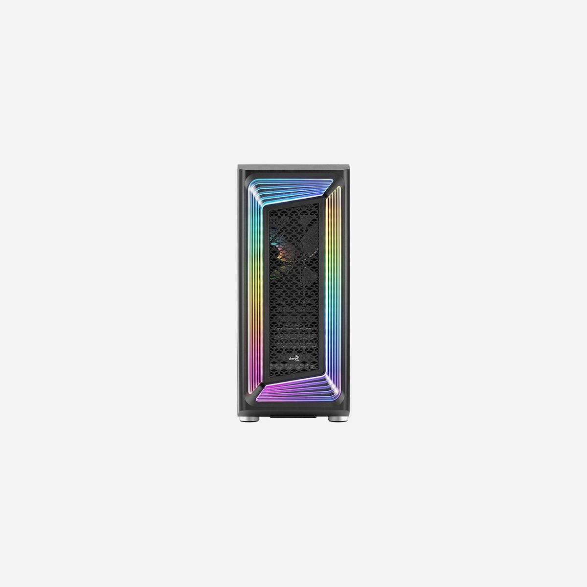 Aerocool Interstellar Midi Tower Noir - Boîtier PC ATX/micro ATX/Mini-ITX, 2x120mm avant, 1x120mm arrière, USB 3.2 Gen 1/Gen 2, 2x3.5", 4x2.5" - Aerocool Interstellar. Format: Midi Tower, Type: PC, Couleur du produit: Noir. Facteurs de forme d'alimentation pris en charge: ATX. Ventilateurs installés avant: 2x 120 mm, Prise en charge des diamètres des ventilateurs avants: 120,140 mm, Ventilateurs arrières installés: 1x 120 mm. Tailles de disques durs supportées: 2.5,3.5", Facteur de forme SSD: 2.5". Largeur: 210 mm, Profondeur: 429 mm, Hauteur: 483 mm