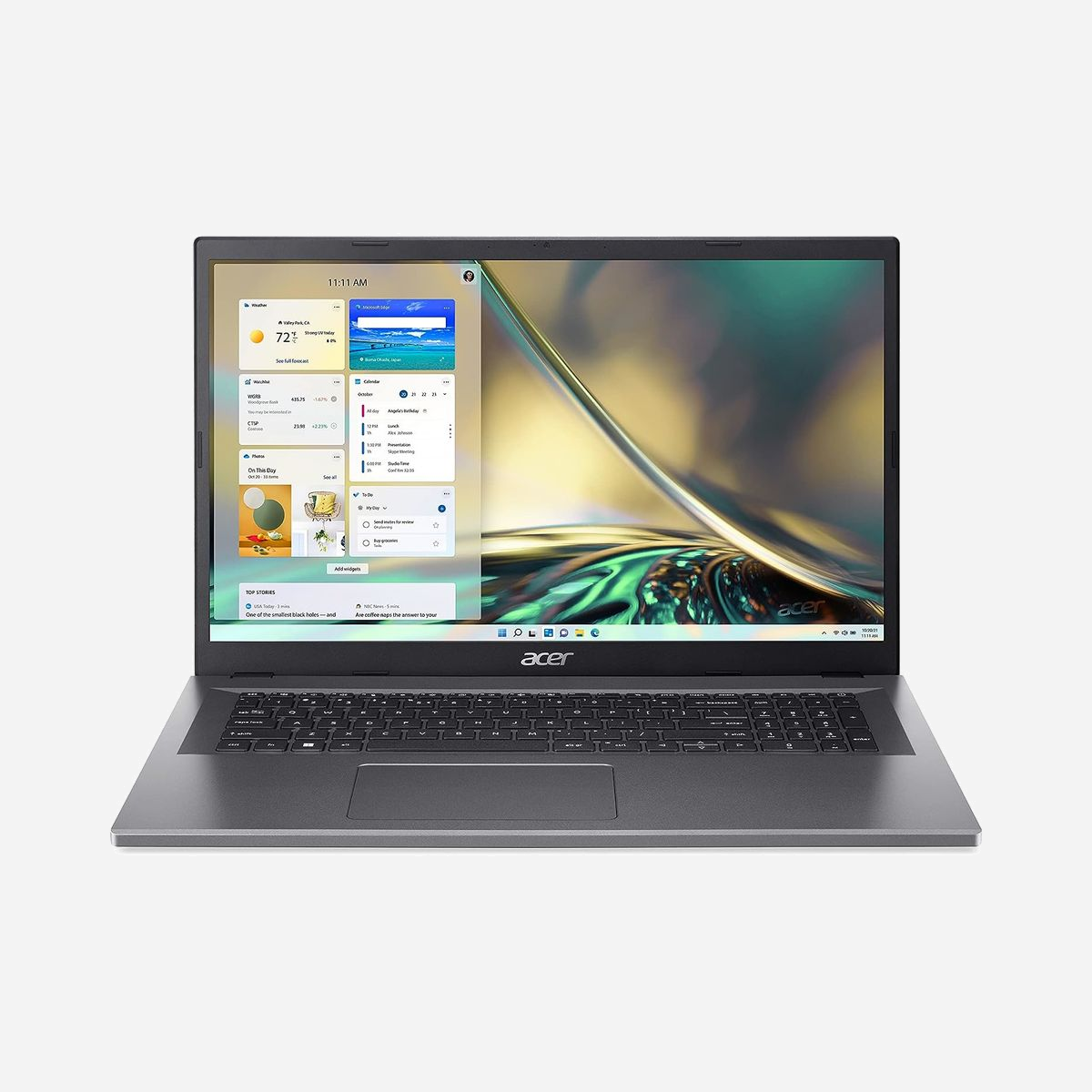 Acer Aspire 3 A317-55P - Écran 17.3" Full HD IPS, Intel Core i3-N305, 16GB LPDDR5, 512GB SSD NVMe, Intel UHD Graphics, Windows 11 Home, Gris - Acer Aspire 3 A317-55P-331S. Type de produit: Ordinateur portable, Format: Clapet. Famille de processeur: Intel Core i3 N-series, Modèle de processeur: i3-N305. Taille de l'écran: 43,9 cm (17.3"), Type HD: Full HD, Résolution de l'écran: 1920 x 1080 pixels. Mémoire interne: 16 Go, Type de mémoire interne: LPDDR5-SDRAM. Capacité totale de stockage: 512 Go, Supports de stockage: SSD. Modèle d'adaptateur graphique inclus: Intel® UHD Graphics. Système d'exploitation installé: Windows 11 Home. Couleur du produit: Gris. Poids: 2,3 kg