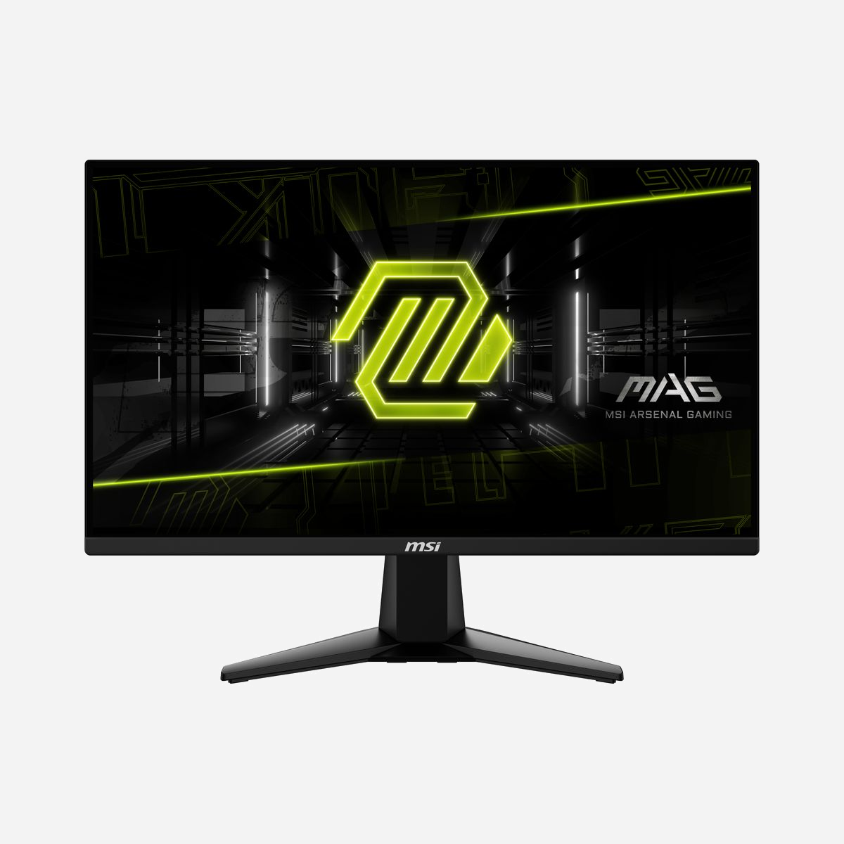 MSI MAG 255F E20 Écran LCD 24.5" Full HD (1920x1080) IPS, 0.5ms GTG, 200Hz, HDMI 2.0b, DisplayPort 1.2, sRGB 100%, VESA 100x100, Noir - MSI MAG 255F E20. Taille de l'écran: 62,2 cm (24.5"), Résolution de l'écran: 1920 x 1080 pixels, Type HD: Full HD, Technologie d'affichage: LCD, Temps de réponse: 0,5 ms, Format d'image: 16:9, Angle de vision horizontal: 178°, Angle de vision vertical: 178°. Montage VESA. Couleur du produit: Noir