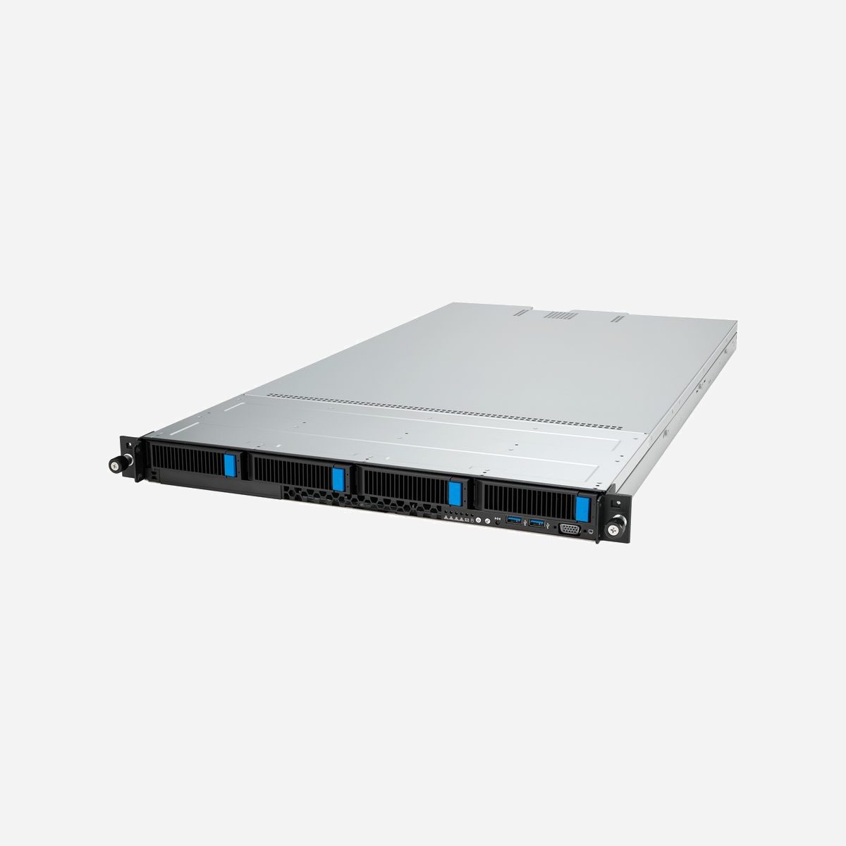ASUS RS500A-E12-RS4U Serveur Rack 1U AMD EPYC 9004 Socket SP5 DDR5-SDRAM 6.14To 4x3.5" SATA/SAS Gigabit Ethernet Intel I350-AM2 Double Alimentation 800W 80+ Titanium - ASUS RS500A-E12-RS4U. Socket de processeur (réceptable de processeur): Socket SP5, Fabricant de processeur: AMD, Famille de processeur: AMD. Types de mémoire pris en charge: DDR5-SDRAM, Mémoire interne maximale: 6,14 To, Prise en charge des vitesses d'horloge RDIMM: 4000,3600,4400,4800 MHz. Tailles de disque de stockage pris en charge: 3.5,M.2, Types de lecteurs de stockage pris en charge: HDD & SSD, Interfaces de lecteur de stockage prises en charge: SATA, Série Attachée SCSI (SAS). Type d'interface Ethernet: Gigabit Ethernet, LAN Ethernet : taux de transfert des données: 10,100,1000 Mbit/s, Contrôleur de réseau local (LAN): Intel® I350-AM2. Type de châssis: Rack (1 U), Couleur du produit: Noir, Argent
