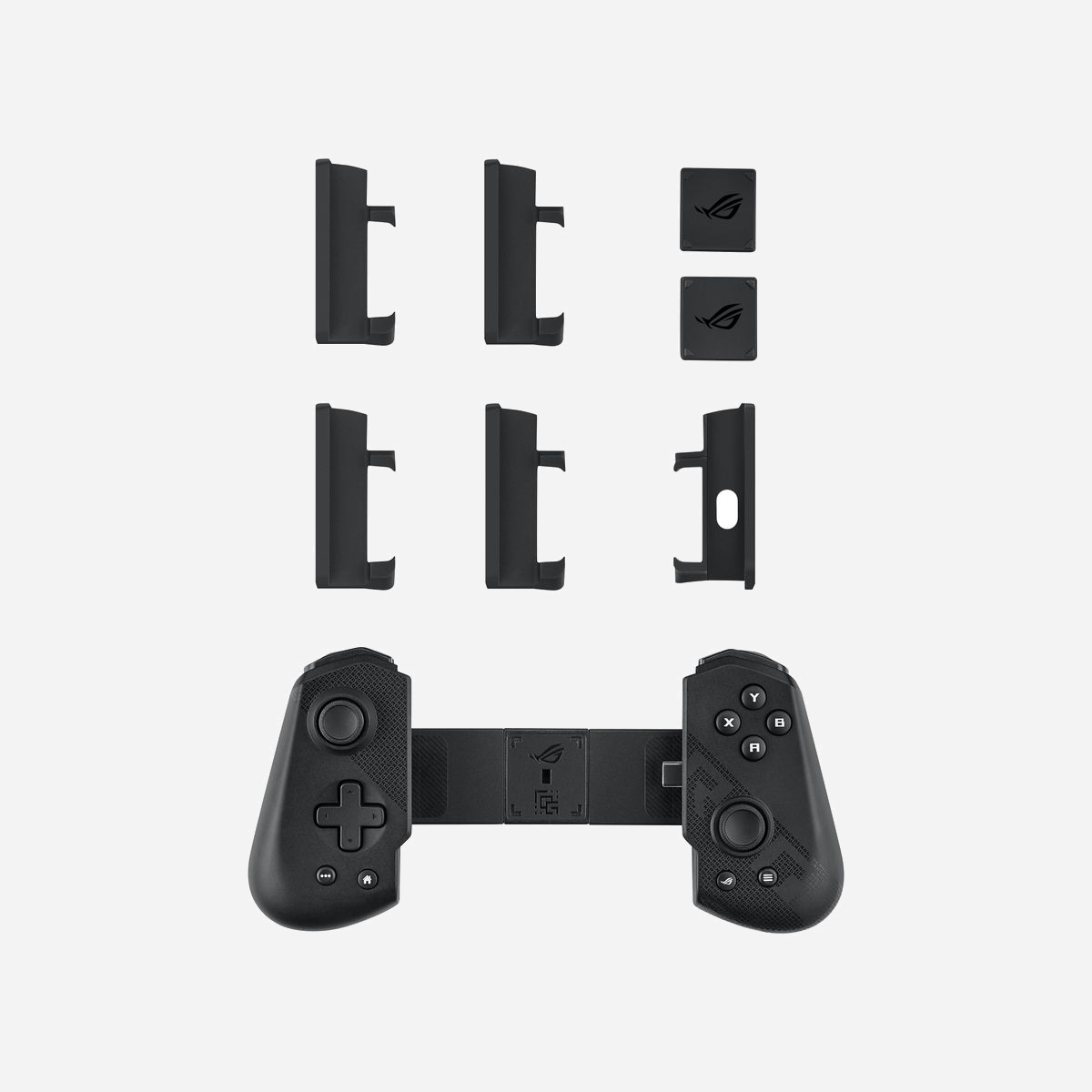 ASUS ROG Tessen Manette Android USB 3.2 Gen 1 (3.1 Gen 1) Noir/Gris, Contrôle Analogique/Numérique, Croix directionnelle, Touches programmables - ASUS ROG Tessen. Type d'appareil: Manette de jeu, Plates-formes de jeux prises en charge: Android, Touches de fonction de contrôle de jeux: Croix directionnelle, Bouton d'accueil, Touche Menu, Touche Options. Technologie de connectivité: Avec fil, Interface de l'appareil: USB 3.2 Gen 1 (3.1 Gen 1), Connecteur USB: USB Type-C. Couleur du produit: Noir, Gris. Système mobile supporté: Android. Largeur: 191,5 mm, Profondeur: 40 mm, Hauteur: 92 mm