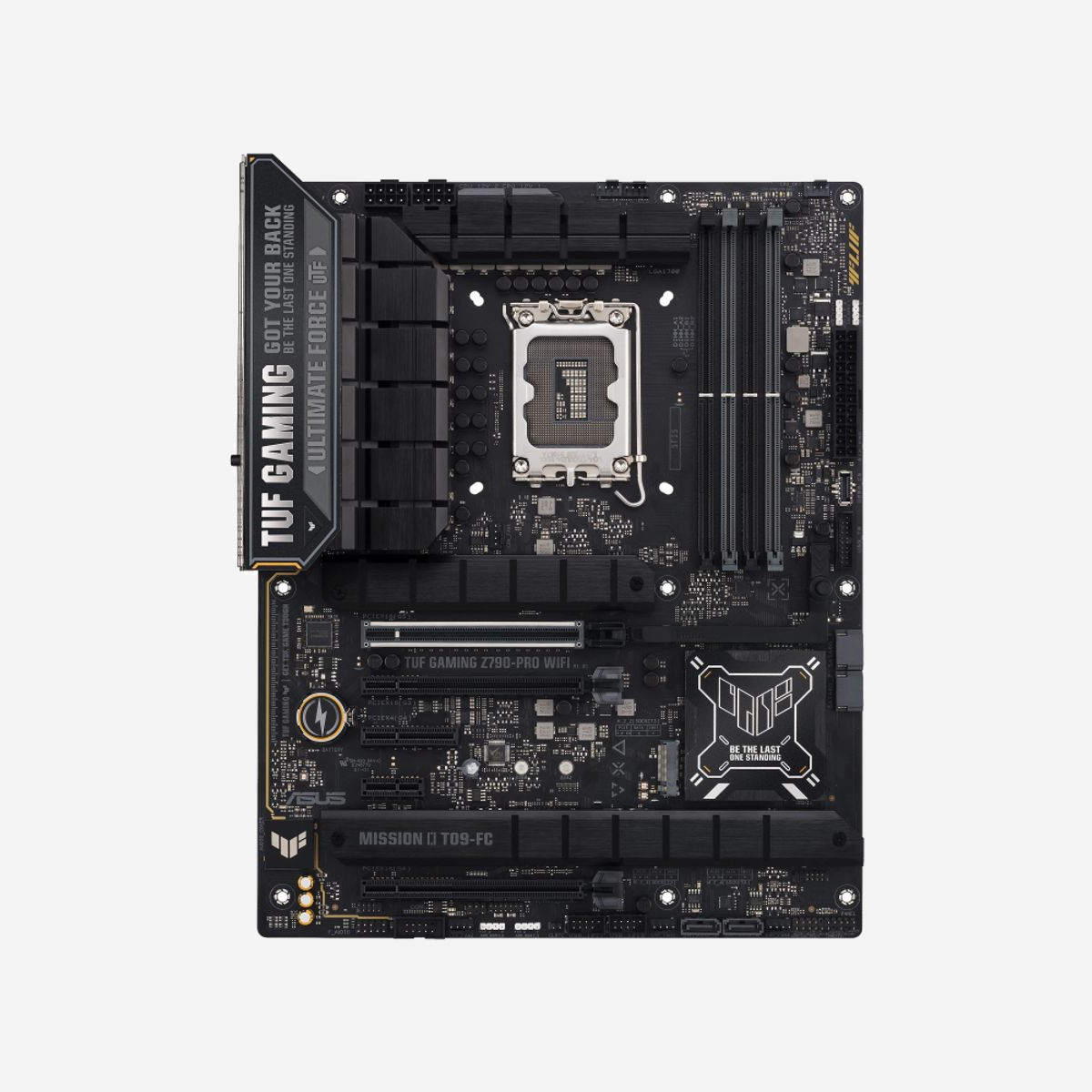 ASUS TUF Gaming Z790-PRO : Carte mère ATX Intel Z790, Socket LGA 1700, DDR5-7800, Wi-Fi 6E, 2.5GbE, M.2 PCIe 5.0, USB 3.2 Gen2x2 - ASUS TUF Gaming Z790-PRO. Fabricant de processeur: AMD, Socket de processeur (réceptable de processeur): LGA 1700, Processeurs compatibles: Intel® Celeron®, Intel® Core™ i3, Intel® Core™ i5, Intel® Core™ i7, Intel® Core™ i9,.... Types de mémoire pris en charge: DDR5-SDRAM, Mémoire interne maximale: 192 Go, Type de support (slot): DIMM. Interfaces de lecteur de stockage prises en charge: M.2, SATA III, Types de lecteurs de stockage pris en charge: HDD & SSD, Niveaux RAID: 0, 1, 5, 10. Type d'interface Ethernet: 2.5 Gigabit Ethernet, Norme Wi-Fi: Wi-Fi 6E (802.11ax), Standards wifi: 802.11a, 802.11b, 802.11g, Wi-Fi 4 (802.11n), Wi-Fi 5 (802.11ac), Wi-Fi 6 (802.11ax), Wi-Fi 6E.... composant pour: PC, Elément de forme de carte mère: ATX, famille de composant de produits: Intel