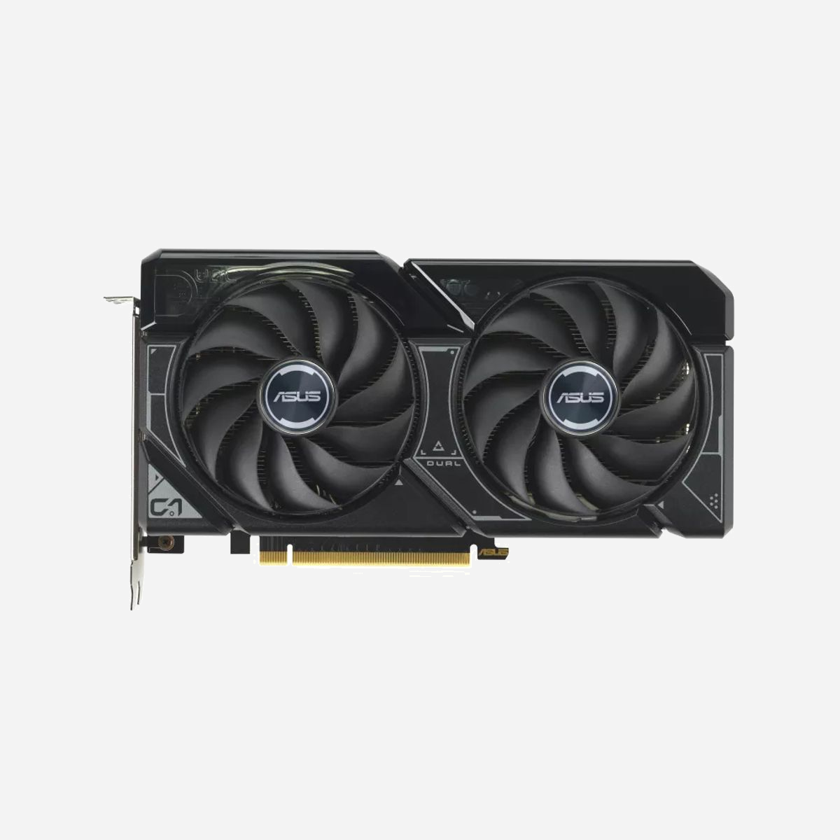 ASUS Dual GeForce RTX 4060 Ti 8Go GDDR6, Fréquence Boost 2565MHz, PCI Express 4.0, 1x HDMI 2.1a, 3x DisplayPort 1.4a, Refroidissement actif 2 ventilateurs - ASUS Dual -RTX4060TI-O8G-SSD. Processeur graphique famille: NVIDIA, Processeur graphique: GeForce RTX 4060 Ti. Mémoire carte graphique distincte: 8 Go, Type de mémoire de l'adaptateur graphique: GDDR6, Mémoire Bus: 128 bit. Résolution maximale: 7680 x 4320 pixels. Version OpenGL: 4.6. Type d'interface: PCI Express 4.0. Type de refroidissement: Actif, Nombre de ventilateurs: 2 ventilateur(s)