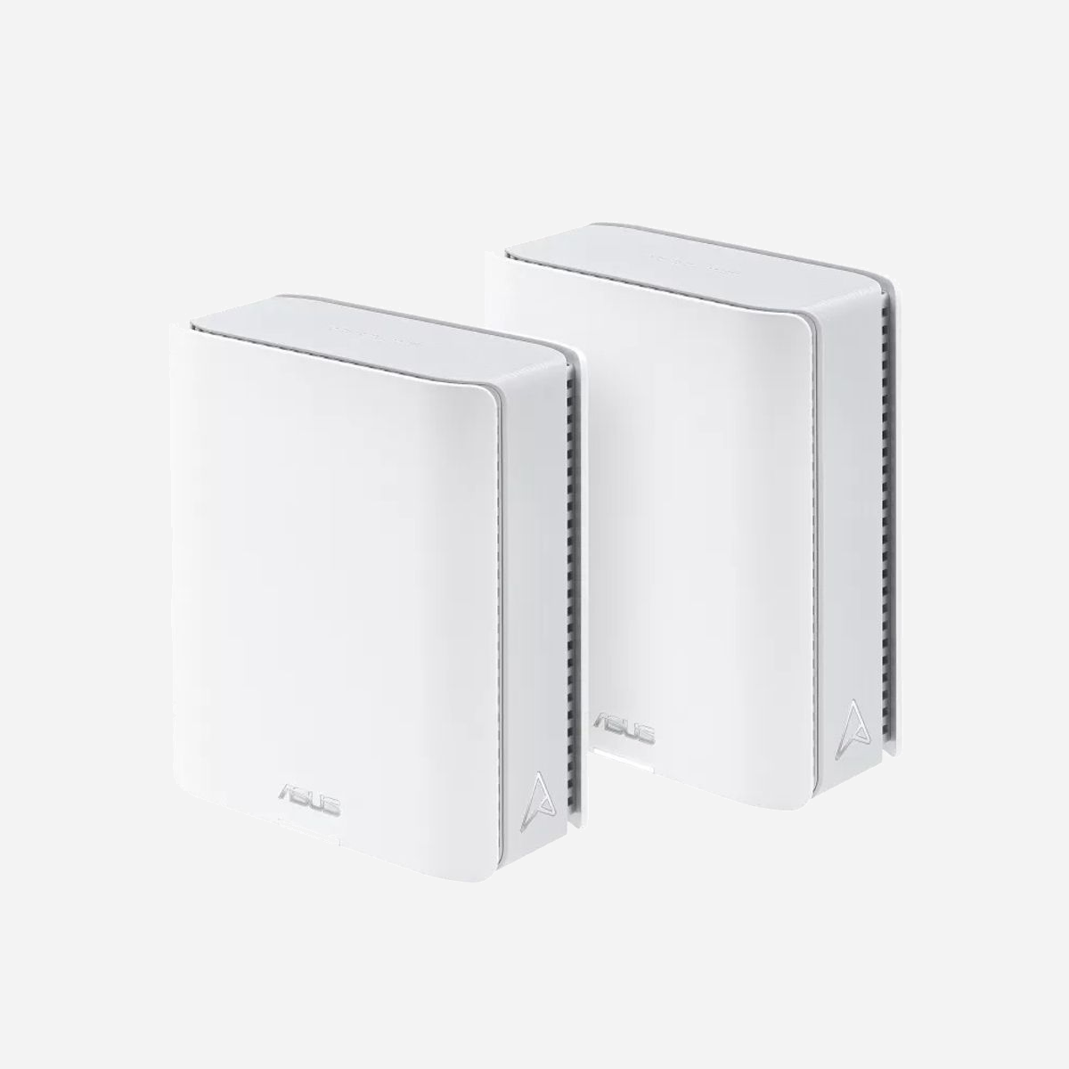 ASUS ZenWiFi BT10 (2pk) Système Mesh Tri-bande Wi-Fi 7 (802.11be) 11529 Mbit/s, CPU 2GHz, 2GB RAM, 256MB Flash, 8 Antenne Interne, 3x RJ45, USB 3.2 - ASUS ZenWiFi BT10 (2pk). Couleur du produit: Blanc, Type d'antenne: Interne, Type de produit: Système maillé. Bande Wi-Fi: Tri-bande (2,4 GHz / 5 GHz / 6 GHz), Norme Wi-Fi: Wi-Fi 7 (802.11be), Débit de transfert des données WLAN (max): 11529 Mbit/s. Fréquence du processeur: 2 GHz, Mémoire interne: 2000 Mo, Mémoire flash: 256 Mo. Tension d'entrée AC: 110 - 240 V, Fréquence d'entrée AC: 50 - 60 Hz, Tension sortie de l'adaptateur secteur: 12 V. Largeur: 159 mm, Profondeur: 72 mm, Hauteur: 186 mm