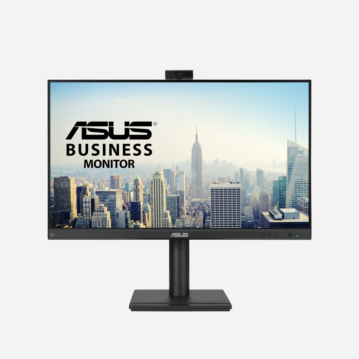 ASUS BE249QFK Écran LCD 23.8" Full HD (1920x1080) IPS 100Hz, 5ms GTG, 250cd/m², HDMI/DisplayPort, Haut-parleurs, Webcam 2MP, Noir, VESA 100x100 - ASUS BE249QFK. Taille de l'écran: 60,5 cm (23.8"), Résolution de l'écran: 1920 x 1080 pixels, Type HD: Full HD, Technologie d'affichage: LCD, Temps de réponse: 5 ms, Format d'image: 16:9, Angle de vision horizontal: 178°, Angle de vision vertical: 178°. Haut-parleurs intégrés. Montage VESA, Réglage de la hauteur. Couleur du produit: Noir