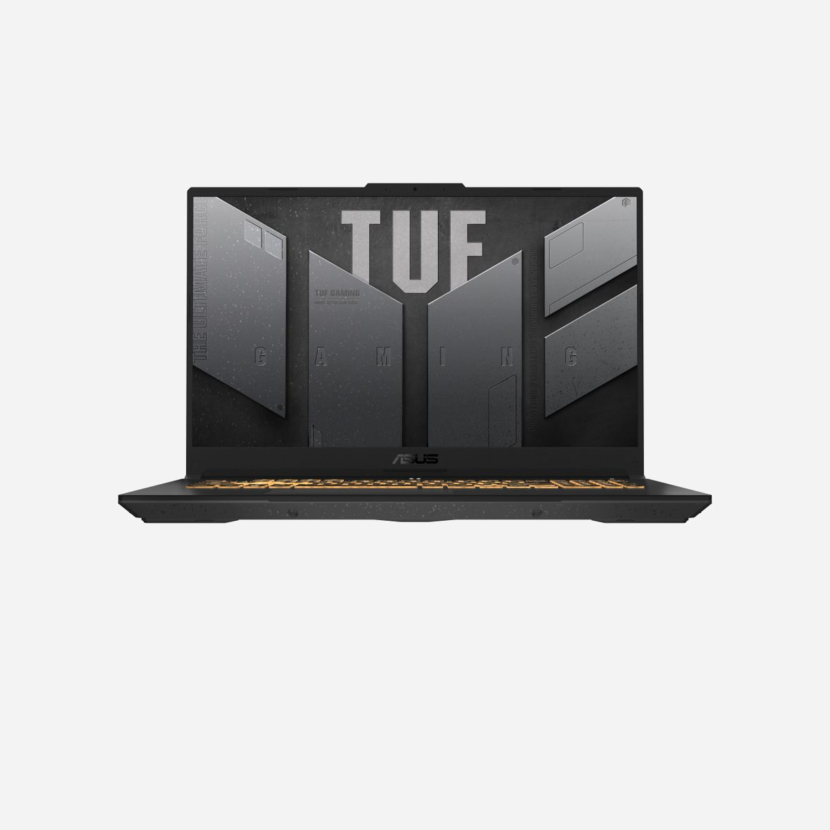 ASUS TUF Gaming F17 FX707ZC4-HX111W : Intel Core i5-12500H, 17.3" FHD 144Hz, 16GB DDR4, 512GB SSD, NVIDIA GeForce RTX 3050 4GB, Wi-Fi 6, Windows 11 Home - Doté du pocesseur Intel® Core™ jusqu'au i7, de GPU GeForce RTX™ jusqu'au 40 Series pour ordinateur portable avec jusqu'à 140W de TGP max et Switch MUX, ce bijou est parfait pour un travail acharné et des projets ambitieux. Robustesse certifiée par la norme militaire MIL-STD-810H et doté de ventilateurs Arc Flow™ à 84 pales avec jusqu'à 4 évents d'échappement et 5 caloducs, le TUF Gaming F17 est prêt pour l'aventure !