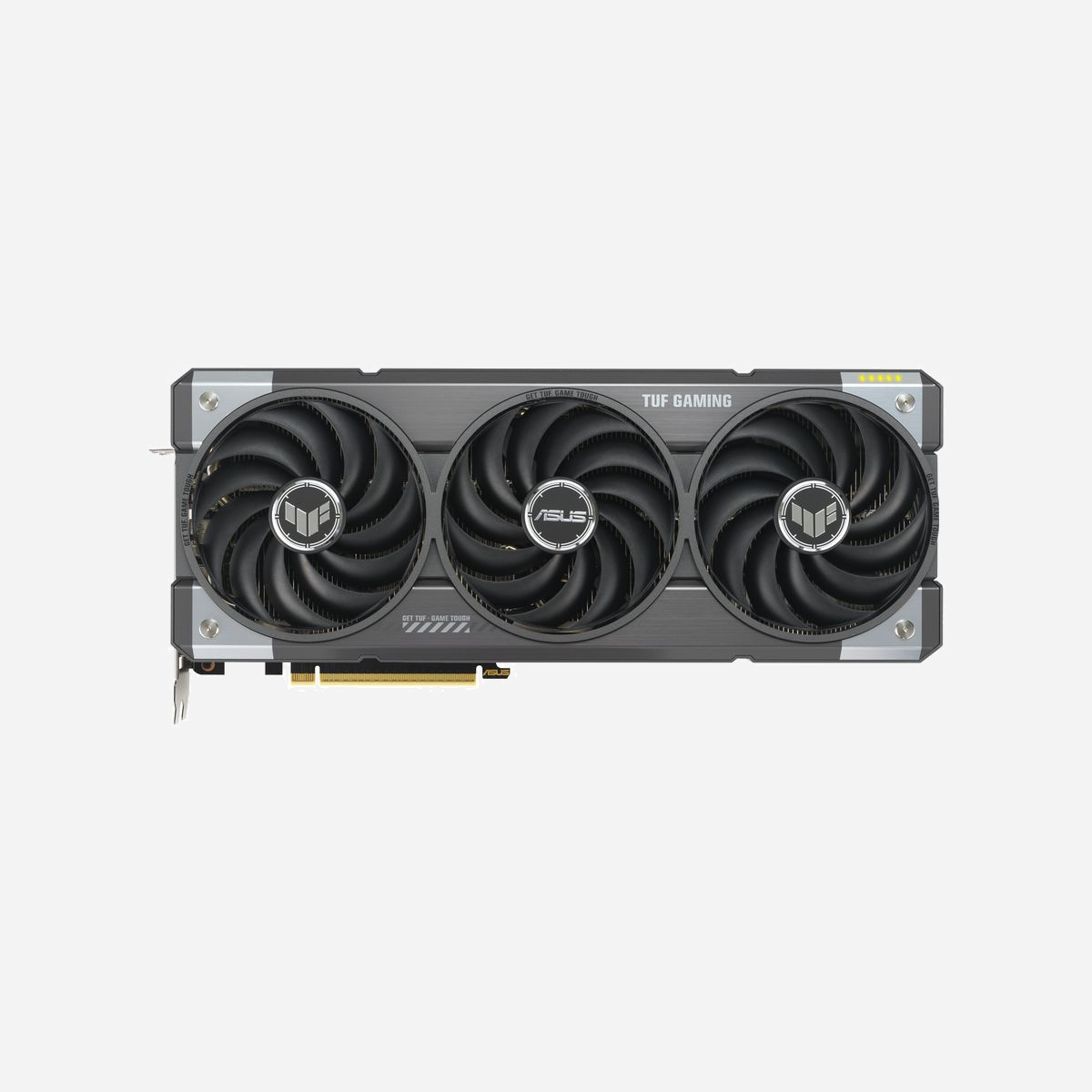 ASUS TUF GeForce RTX 5070 12GB GDDR7 - GPU NVIDIA, 6144 CUDA Cores, PCIe 5.0, 3x DisplayPort 2.1b, 2x HDMI 2.1b, Refroidissement Axial-tech - ASUS TUF-RTX5070-O12G-GAMING. Processeur graphique famille: NVIDIA, Processeur graphique: GeForce RTX 5070. Mémoire carte graphique distincte: 12 Go, Type de mémoire de l'adaptateur graphique: GDDR7, Mémoire Bus: 192 bit. Résolution maximale: 7680 x 4320 pixels. Version OpenGL: 4.6. Type d'interface: PCI Express 5.0. Type de refroidissement: Actif, Nombre de ventilateurs: 3 ventilateur(s), Couleur de l'éclairage: Multi