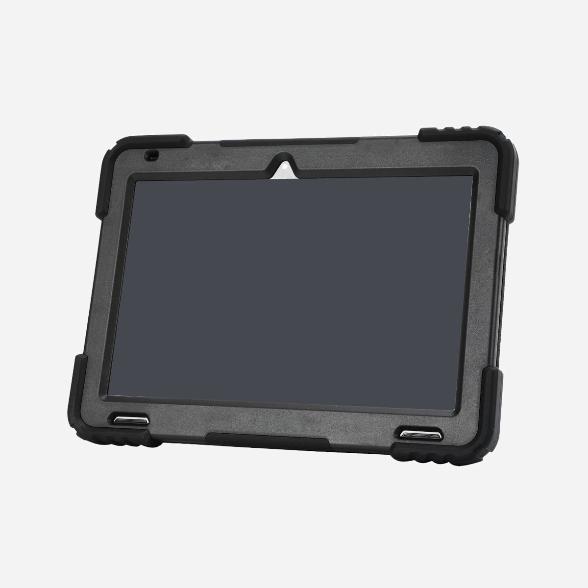 Hannspree 80-PF000002G00K Housse Protection Tablette 13.3" Zeus/Zeus 2, Plastique/Silicone Noir, Résistante Chocs/Poussière/Rayures, Sangle - 3-Layer protection tablet case with easy access kick stand.<br>