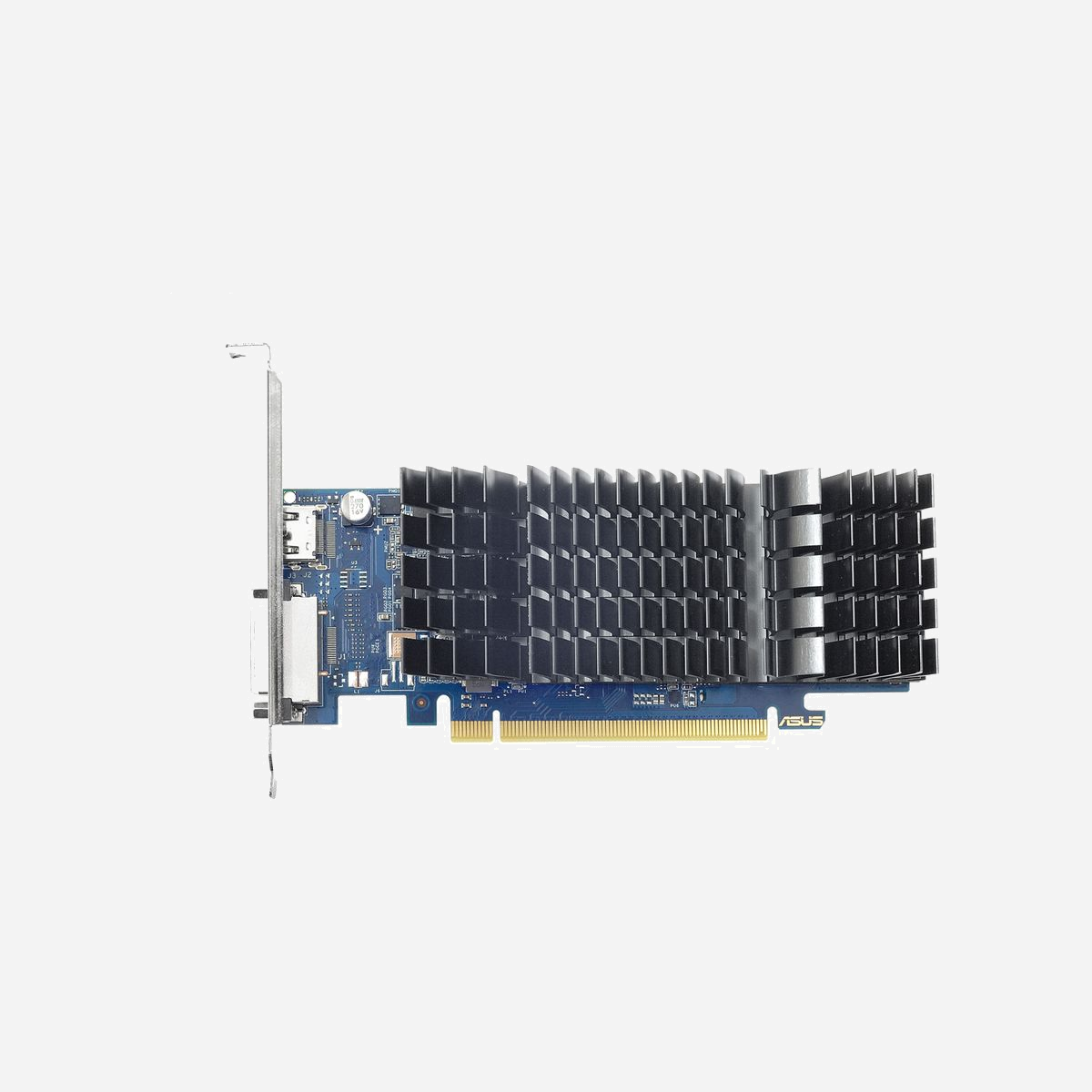 ASUS GeForce GT 1030 2Go GDDR5, Fréquence GPU 1266MHz, Boost 1506MHz, PCI Express 3.0, Sorties HDMI/DVI-D, Refroidissement Passif, DirectX 12, OpenGL 4.5 - <b>La richesse graphique pour tous !</b><br>ASUS GeForce GT 1030, de superbes cartes graphiques par ASUS. Conçue avec un design thermique ultra-silencieux mais incroyablement efficace qui dissipe la chaleur sans le moindre bruit, la GT 1030 constitue un choix idéal pour tout HTPC compact. Technologie Auto-Extreme de première qualité avec une excellente fiabilité. Elle possède également ASUS GPU Tweak II, un utilitaire intuitif pour personnaliser les performances de la carte.<br><br><b>Refroidissement silencieux 0 dB<br>Parfait pour un HTPC discret</b><br>Les dissipateurs thermiques conçus par ASUS présente une surface large qui refroidit efficacement les cartes graphiques sans émettre le moindre son. L'idéal pour des HTPC en haute définition et les centres multimédia.<br><b><br>Technologie AUTO-EXTREME<br>Première qualité et excellente fiabilité</b><br>Toutes les cartes graphiques ASUS sont produites grâce à la technologie AUTO-EXTREME. Il s'agit du premier processus de production entièrement automatisé qui emploie des matériaux haut-de-gamme afin d'établir une nouvelle norme de qualité. La technologie AUTO-EXTREME permet de garantir que les cartes graphiques produites soient toutes d'un niveau de qualité égal, tout en montrant de meilleures performances ainsi qu'une meilleure longévité. Ce nouveau processus de fabrication est également écologique car il élimine l'intervention de produits chimiques agressifs tout en réduisant de 50 % la consommation énergétique.<br><br>* Les illustrations sont présentes à titre indicatif uniquement et ne sont pas contractuelles.<br><b><br>GPU Tweak II<br>Paramétrez jusqu'à la félicité</b><br>Entièrement refait, GPU Tweak II facilite l'overclocking grâce à une nouvelle interface encore plus intuitive, tout en offrant des options plus poussées pour les overclockeurs expérimentés. D'un clic, la nouvelle fonction Gaming Booster améliore les performances du système en supprimant les processus redondants et en attribuant automatiquement toutes les ressources disponibles.<br><br><b>Gaming Booster <br>Augmentez vos performances d'un clic</b><br>- Effets visuels : Améliorez vos performances en désactivant les effets visuels de Windows.<br>- Services du système : Mettez fin automatiquement ou manuellement aux services ou processus Windows.<br>- Défragmentation de la mémoire : Réorganisez et libérez la mémoire de votre système sans interrompre le moindre processus.