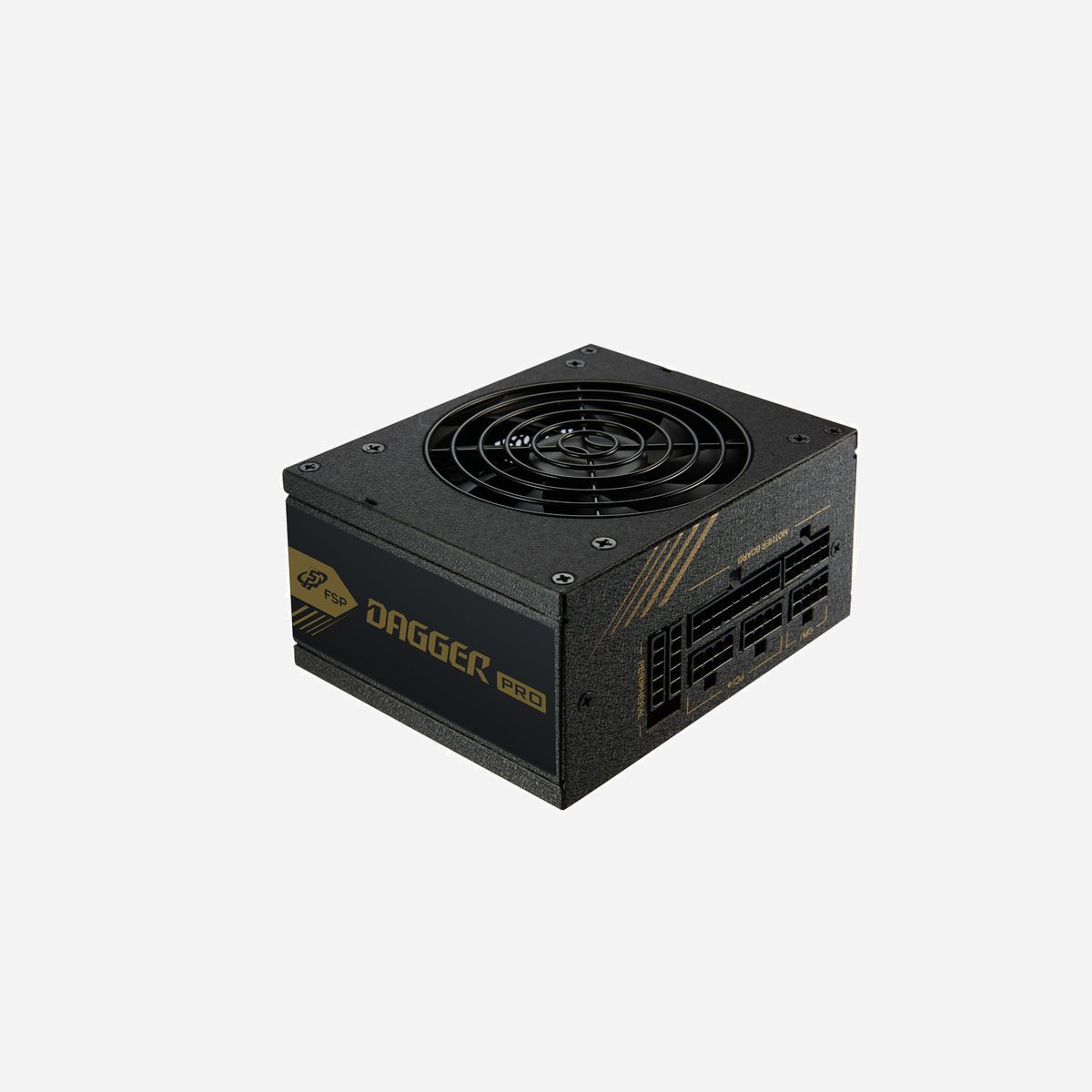 FSP DAGGER PRO 650W - Alimentation SFX 650W, 80 PLUS Gold, Modulaire, Ventilateur 92mm, Protections OCP/OVP/SCP/OTP, 100-240V - FSP DAGGER PRO 650W. Puissance totale: 650 W, Tension d'entrée AC: 100 - 240 V, Fréquence d'entrée AC: 50 - 60 Hz. Connecteur de la carte mère: 20+4 pin ATX, longueur du câble de puissance CPU: 85 cm, Type de câblage: Entièrement modulaire. Utilité: PC, Facteur de forme de l'unité d'alimentation: SFX, Certification 80 PLUS: 80 PLUS Gold. Couleur du produit: Noir, Type de refroidissement: Actif, Diamètre du ventilateur: 9,2 cm. Câbles inclus: UC, PCIe, Peripheral (Molex), SATA